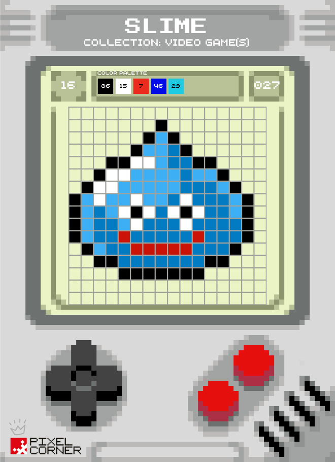 🟦 Pixel Card(s) : Slime — Le plus mignon des monstres bleus de jeu vidéo ! - Pixel Corner