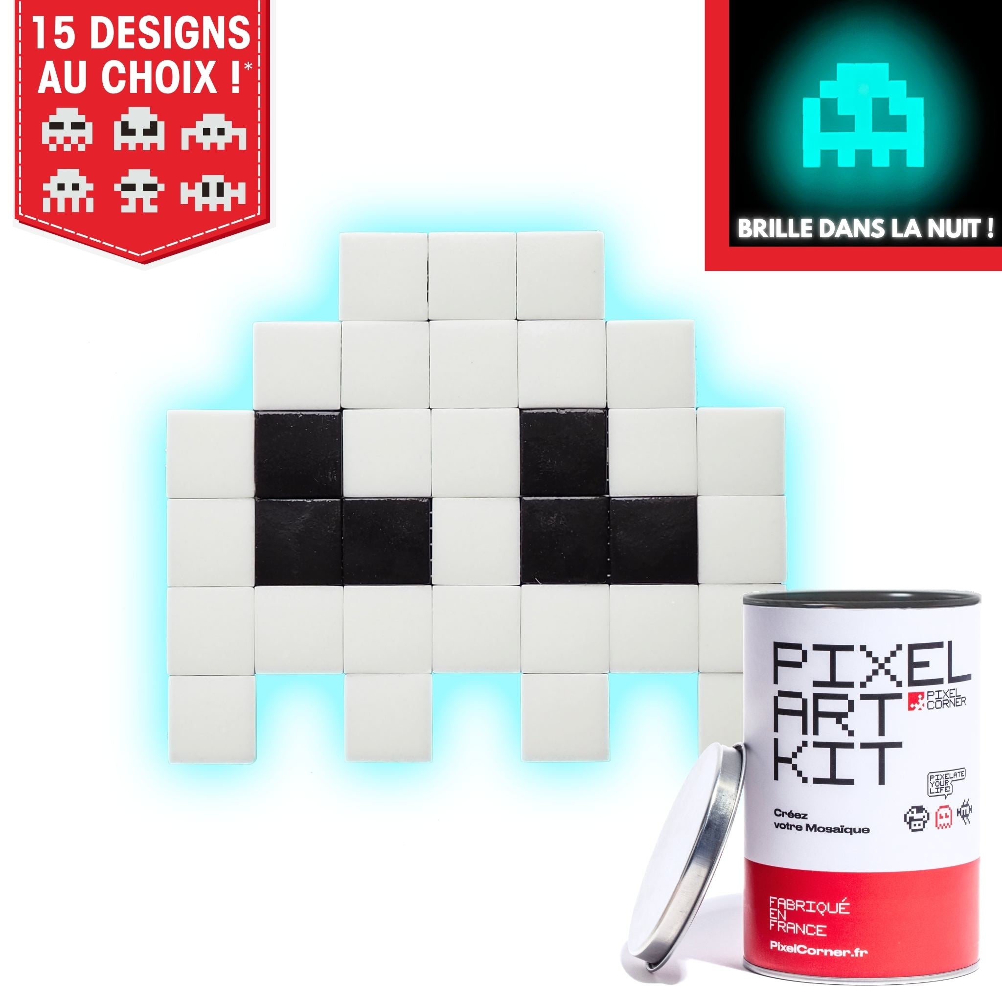 Pixel Art Kit "Les Gloomie(s) - Glow in The Dark"