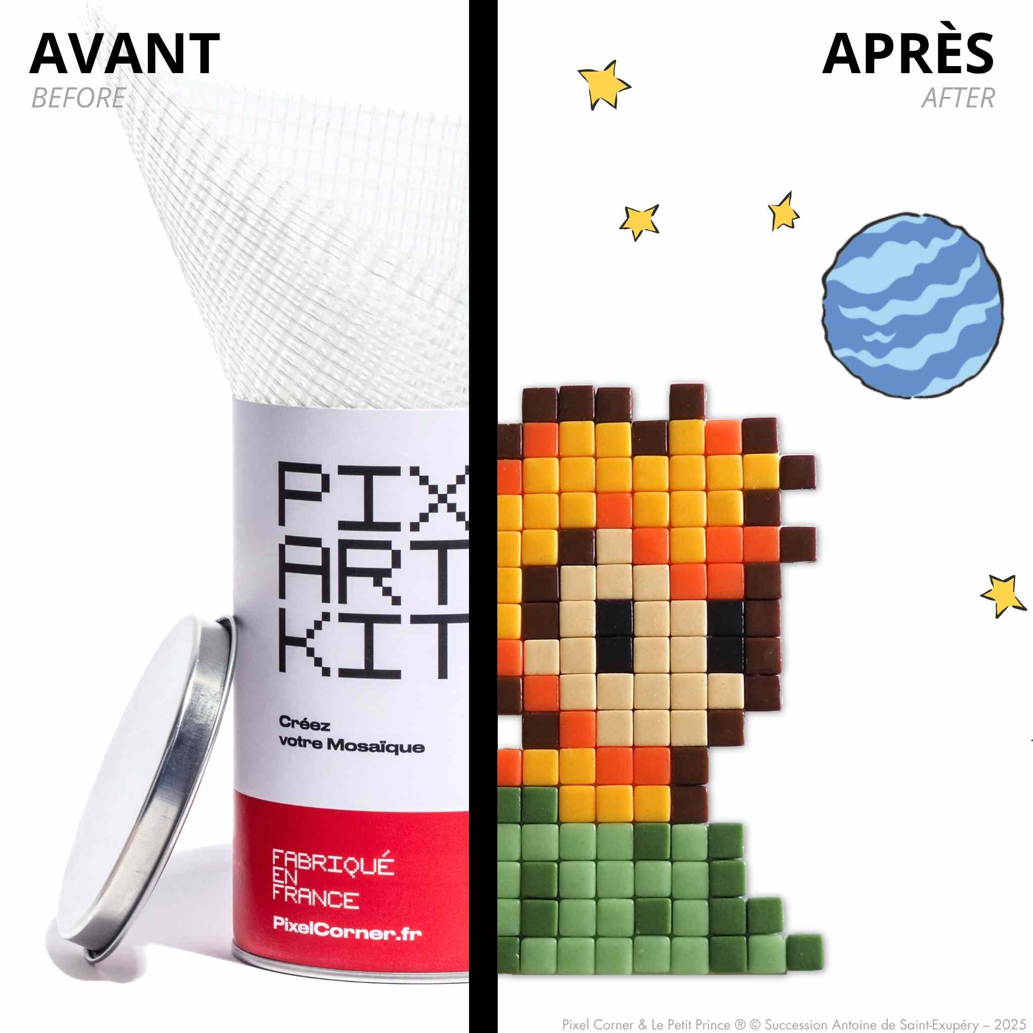 Pixel Art Kit "Le Voyageur Stellaire" - Le Petit Prince®