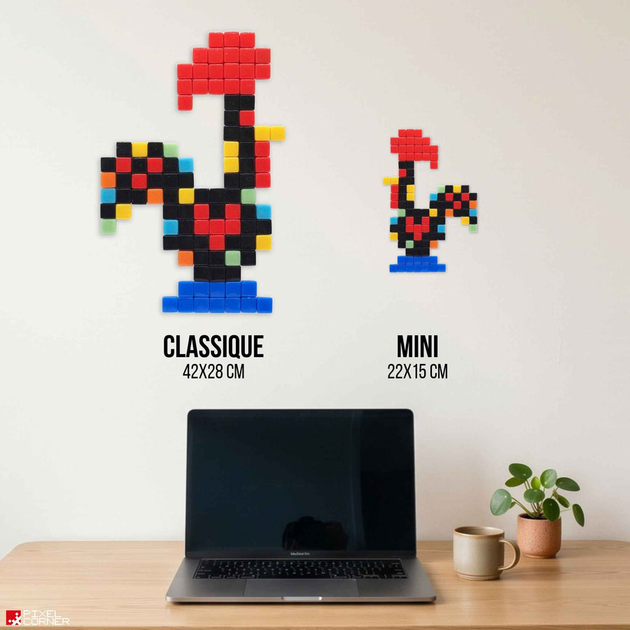 Comparaison des tailles Pixel Corner