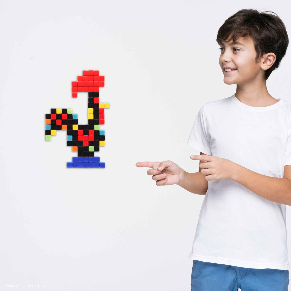 Pixel Art Kit "Galo de Barcelos"