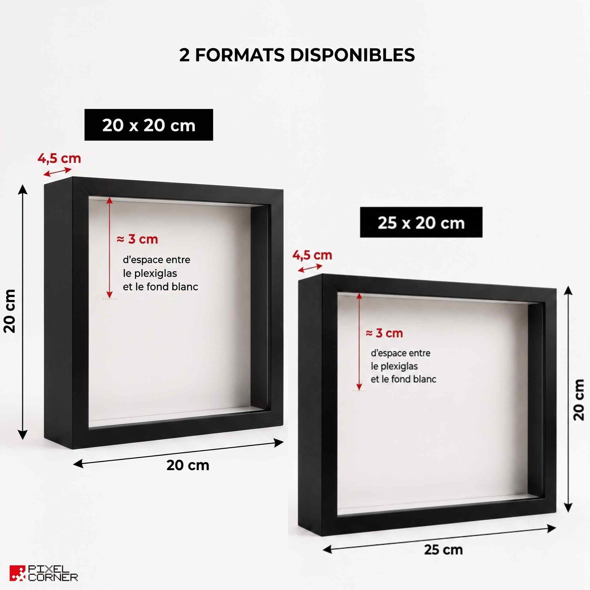 Les Cadre(s) - Vitrine pour Mosaïque Pixel Art par Pixel Corner - Cadres