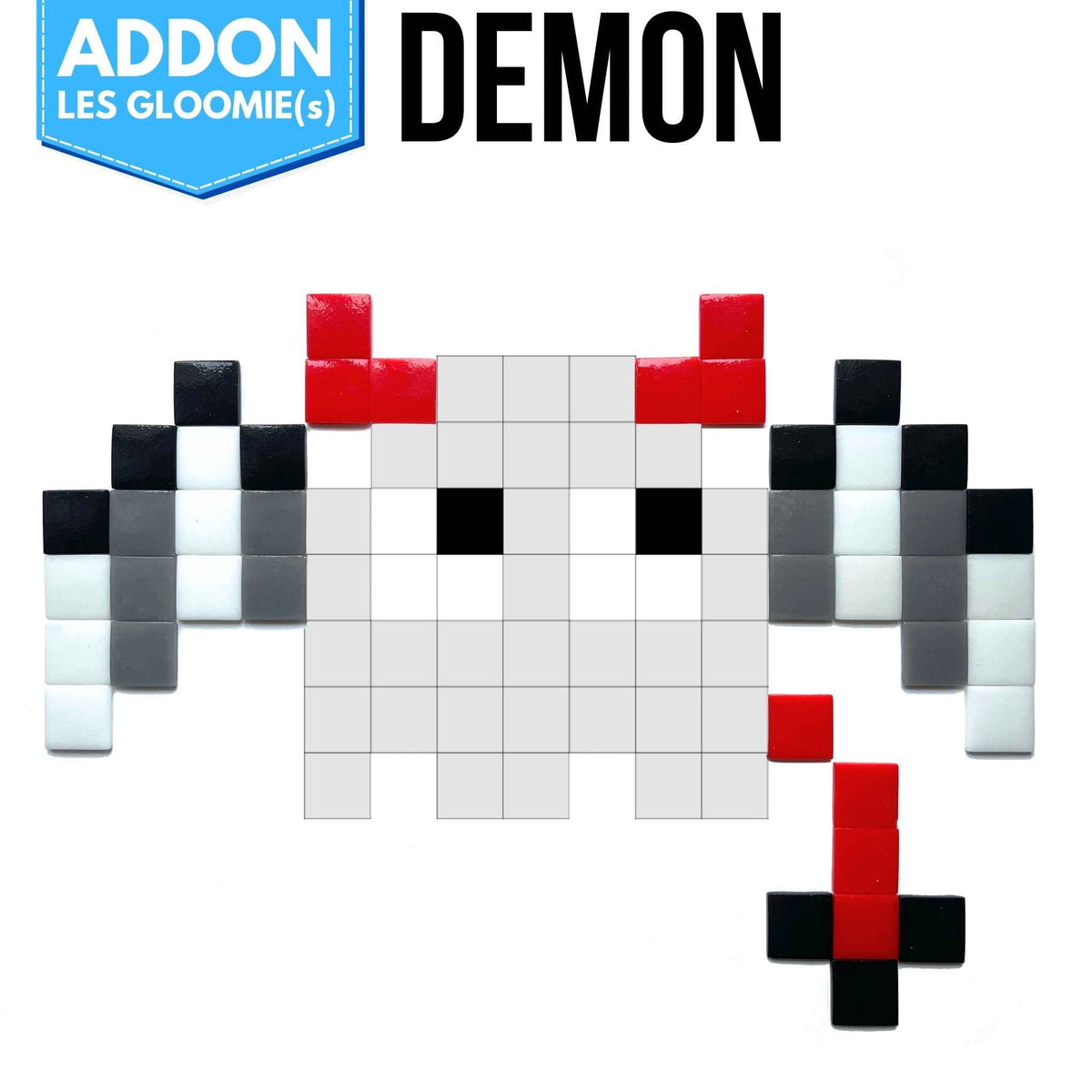 Pixel Art Kit "Addon - Démon" - Les Gloomie(s)® par Pixel Corner - Kits de loisirs créatifs