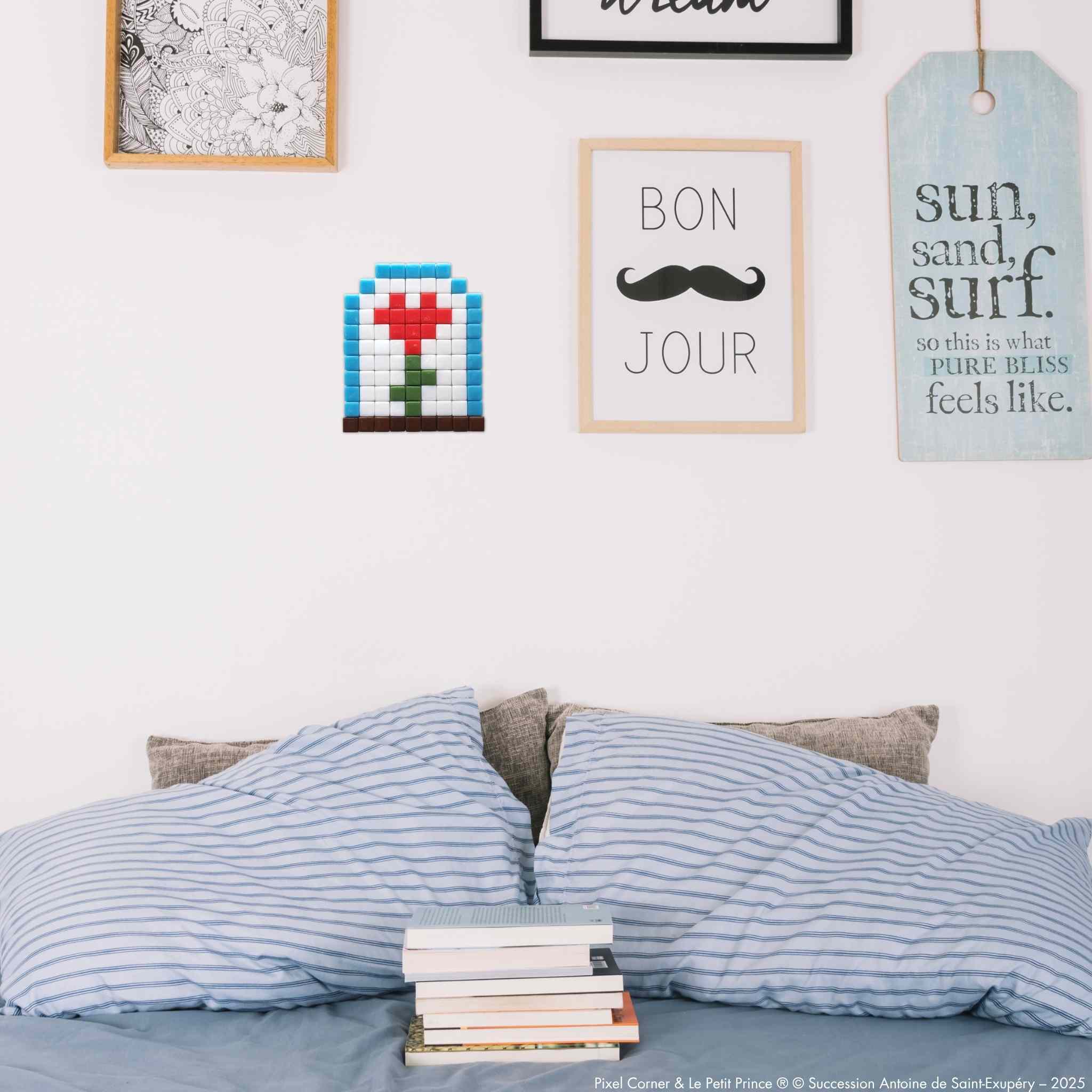 Pixel Art Kit "Amour Sous Cloche" - Le Petit Prince® par Pixel Corner - Kits de loisirs créatifs