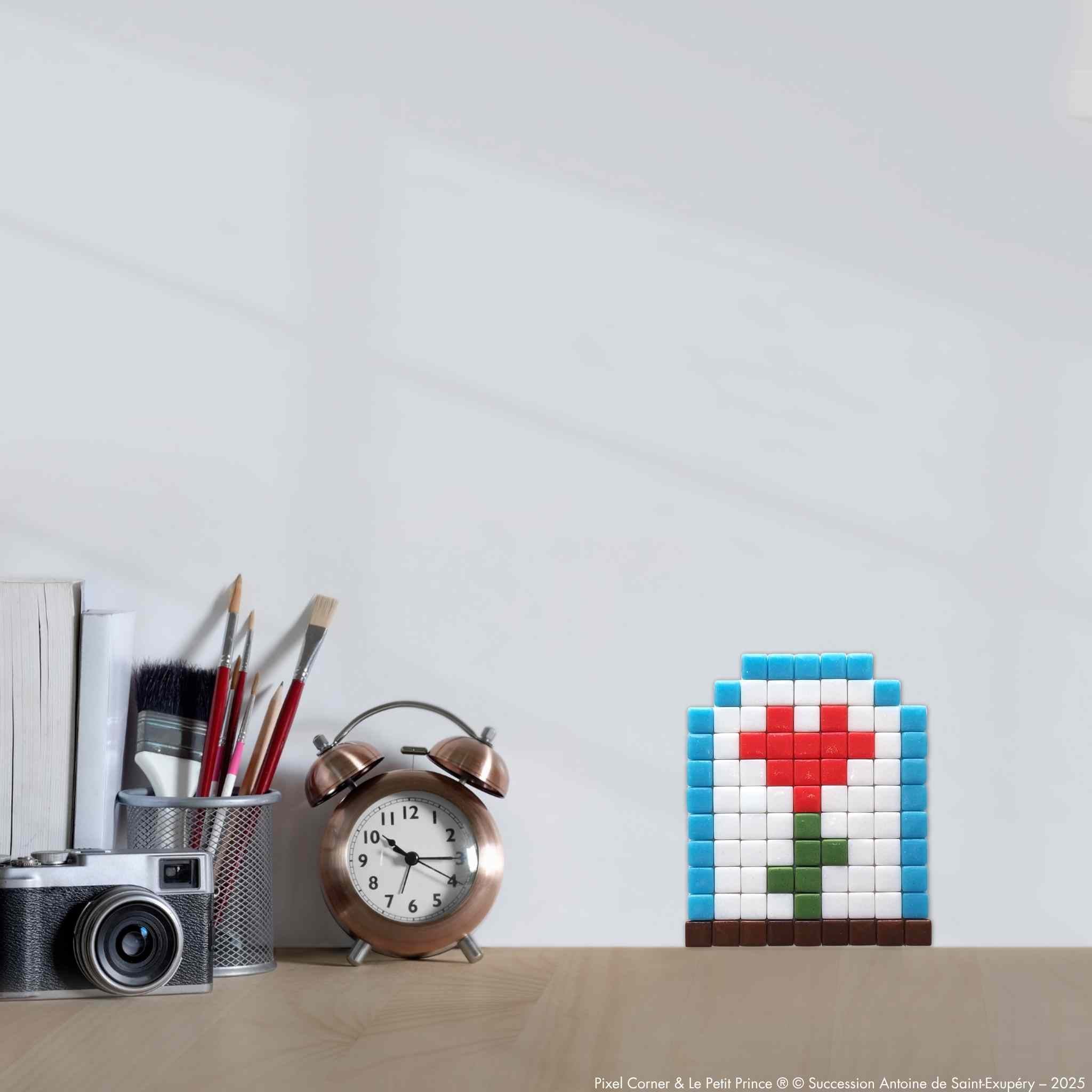 Pixel Art Kit "Amour Sous Cloche" - Le Petit Prince® par Pixel Corner - Kits de loisirs créatifs