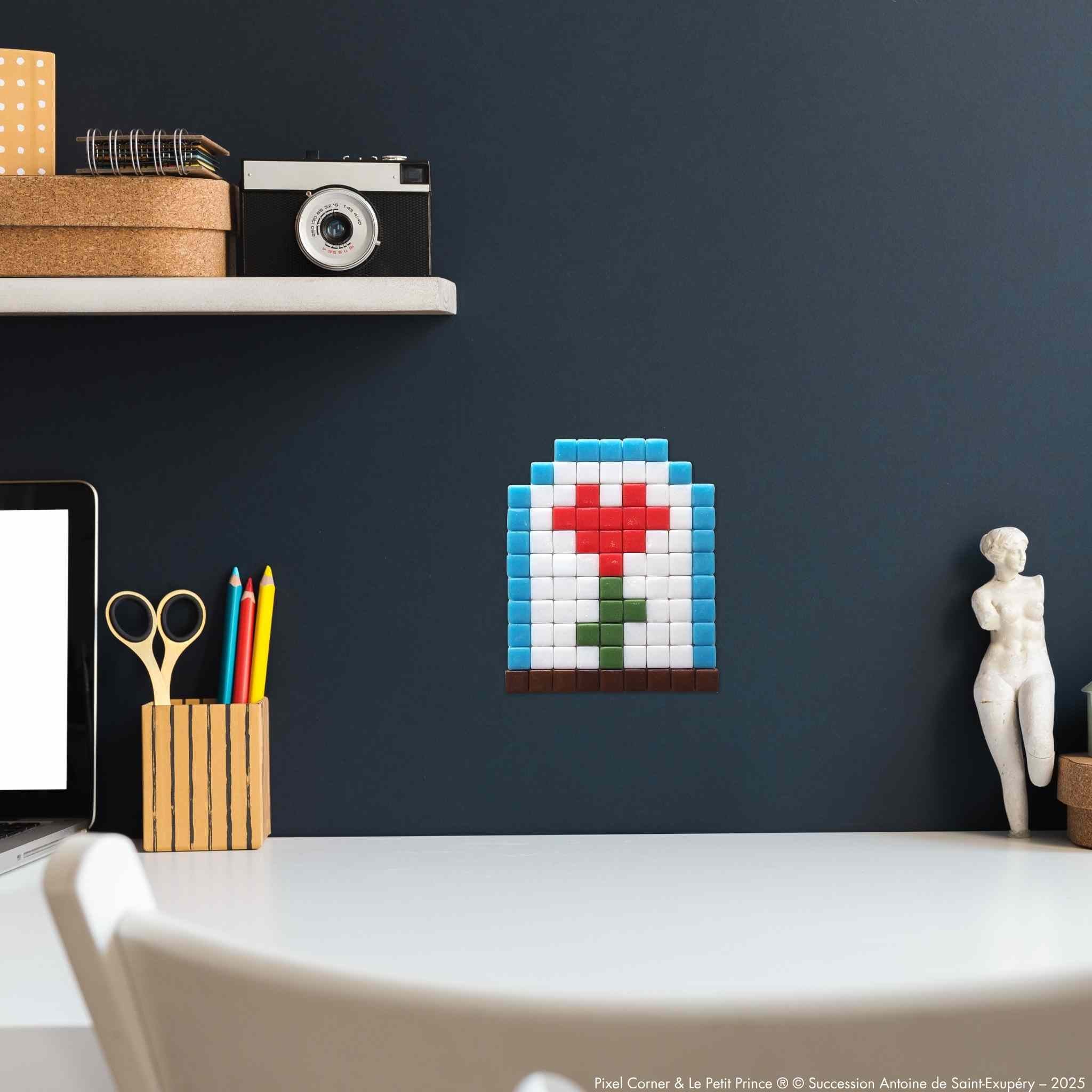 Pixel Art Kit "Amour Sous Cloche" - Le Petit Prince® par Pixel Corner - Kits de loisirs créatifs