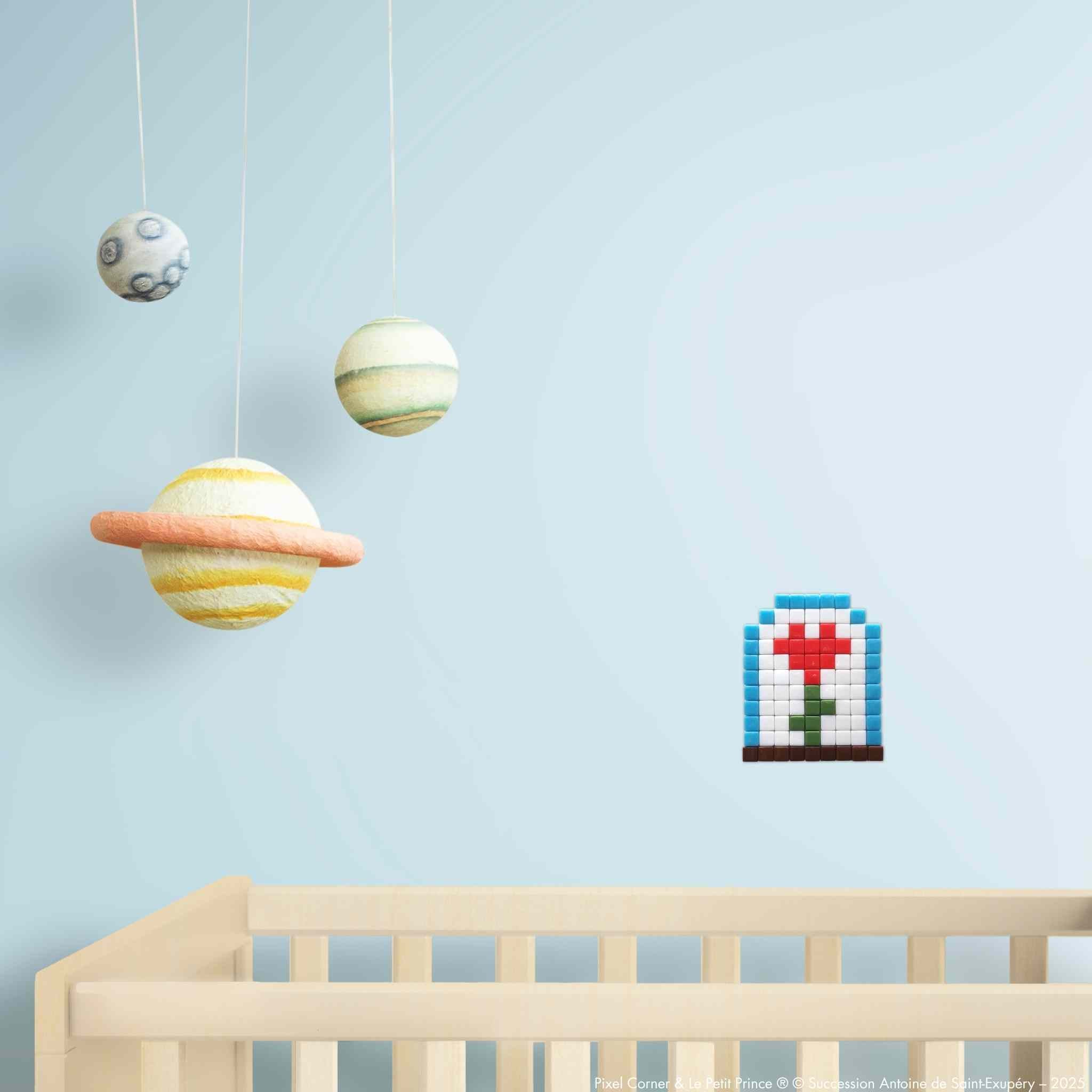 Pixel Art Kit "Amour Sous Cloche" - Le Petit Prince® par Pixel Corner - Kits de loisirs créatifs