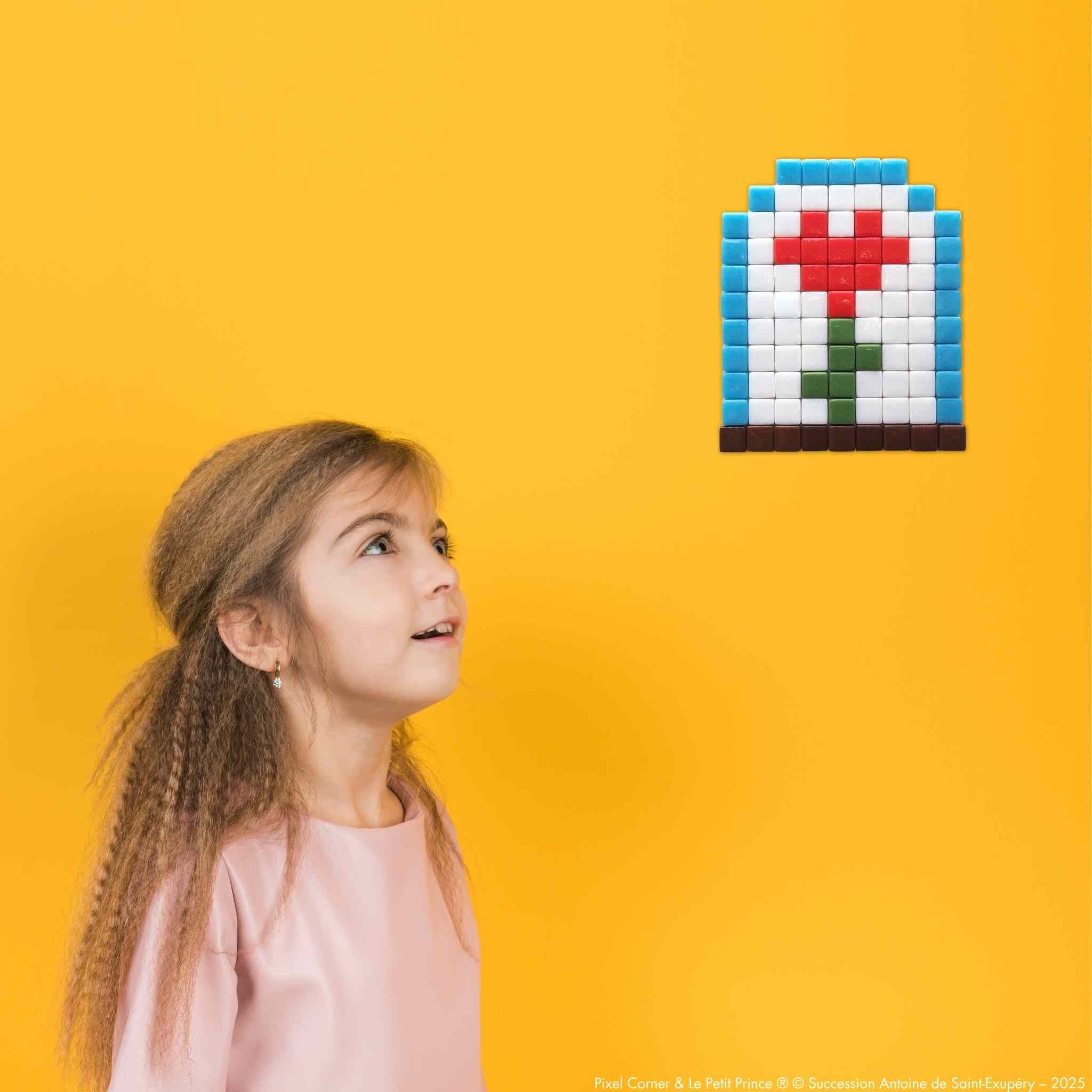 Pixel Art Kit "Amour Sous Cloche" - Le Petit Prince® par Pixel Corner - Kits de loisirs créatifs