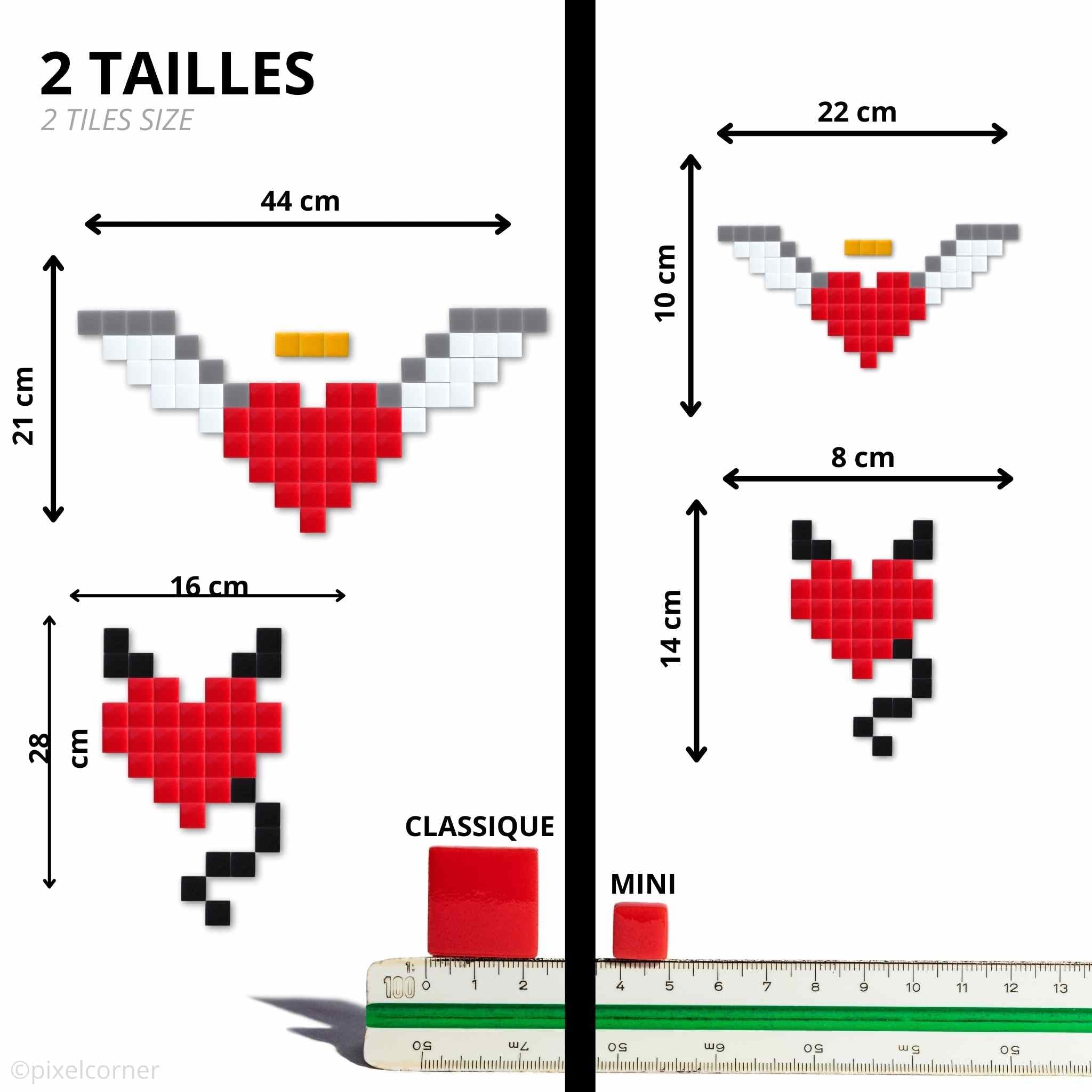 Pixel Art Kit "Ange x Demon" par Pixel Corner - Kits de loisirs créatifs