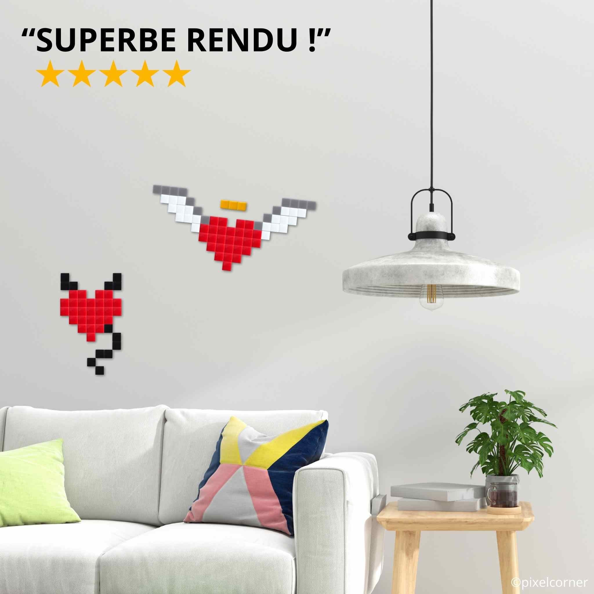 Pixel Art Kit "Ange x Demon" par Pixel Corner - Kits de loisirs créatifs