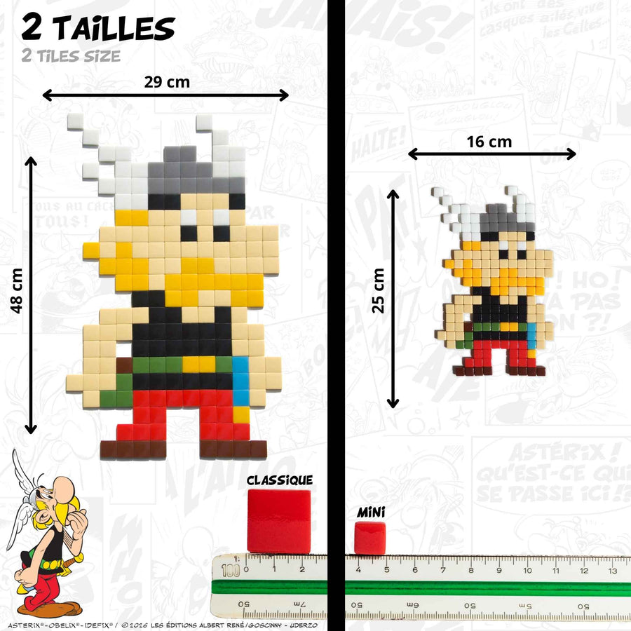 Comparaison des tailles Pixel Corner