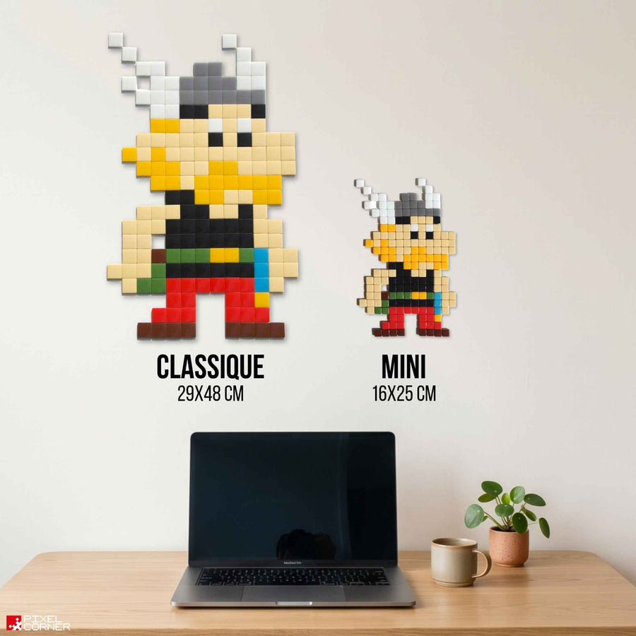 Comparaison des tailles Pixel Corner