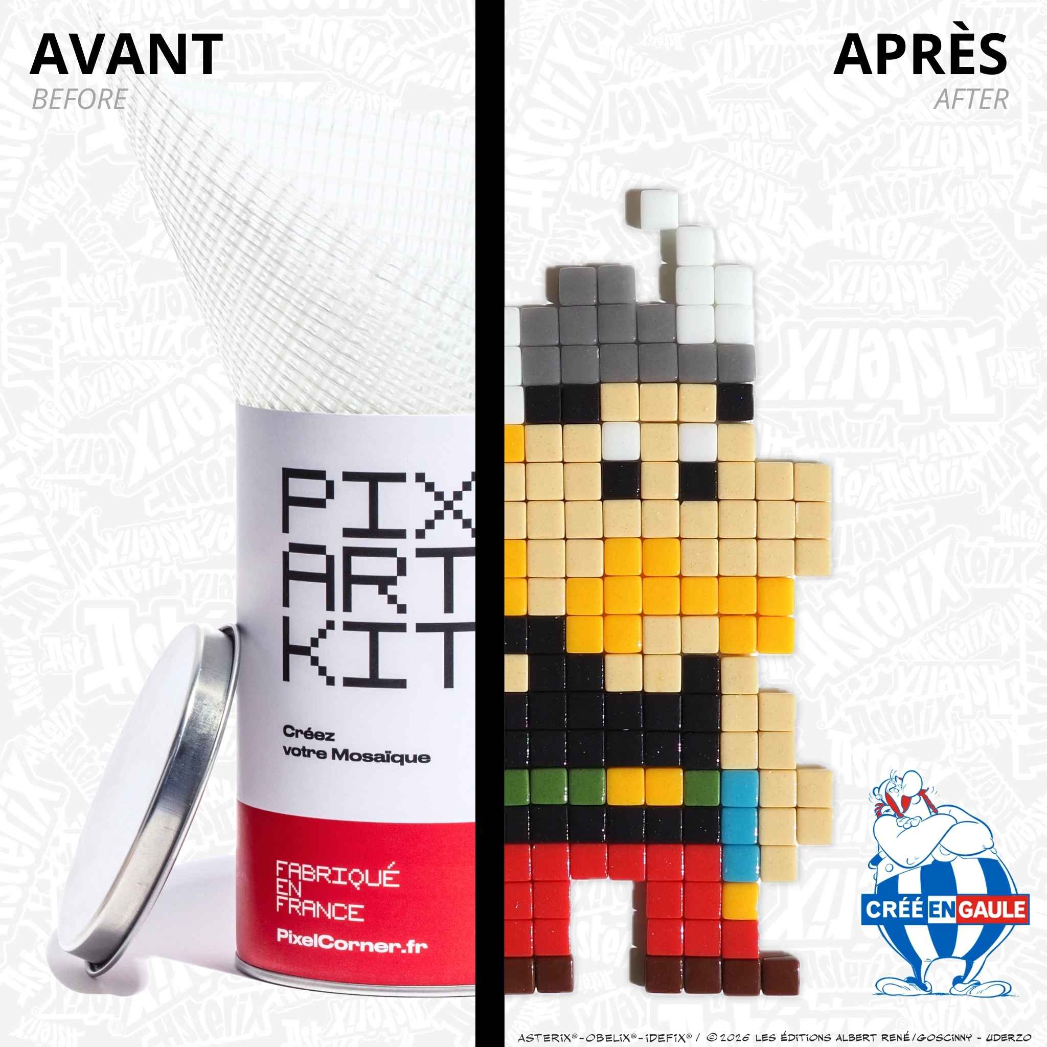 Pixel Art Kit "Astérix®" par Pixel Corner - Kits de loisirs créatifs