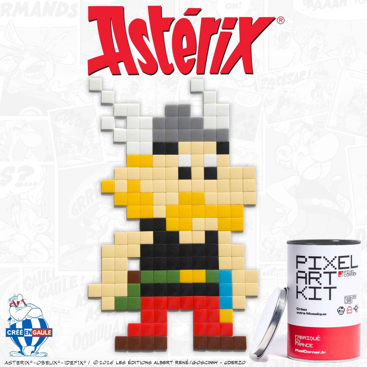 Pixel Art Kit "Astérix®" par Pixel Corner - Kits de loisirs créatifs