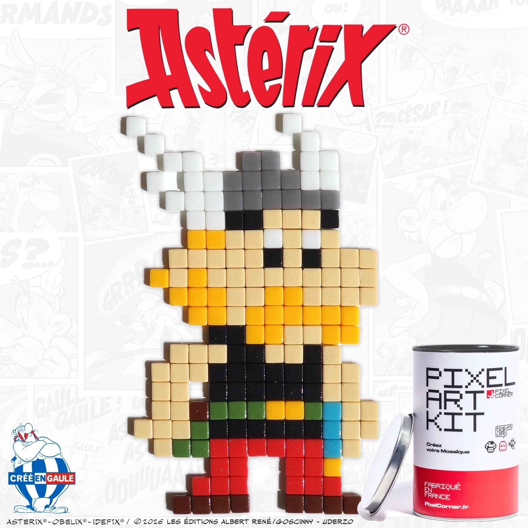 Pixel Art Kit "Astérix®" par Pixel Corner - Kits de loisirs créatifs
