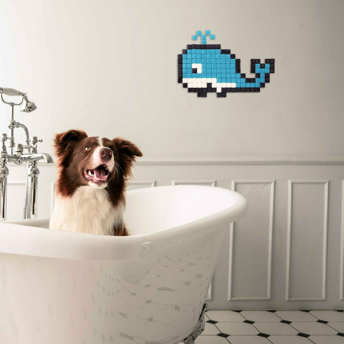Pixel Art Kit "Baleine Bleue" par Pixel Corner - Kits de loisirs créatifs