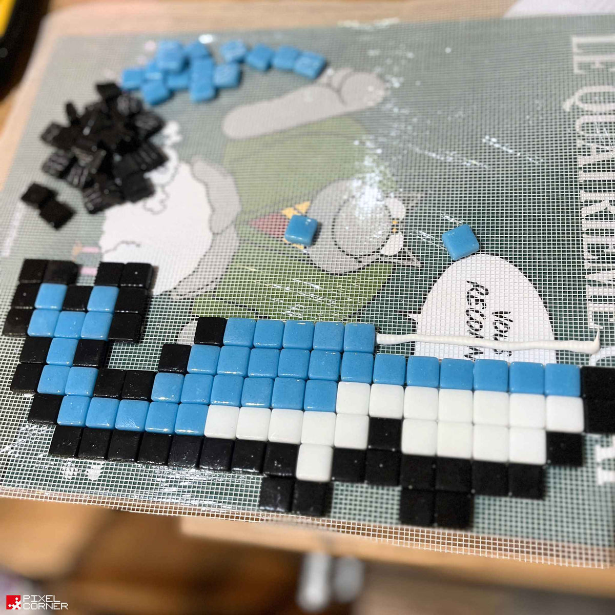 Pixel Art Kit "Baleine Bleue" par Pixel Corner - Kits de loisirs créatifs