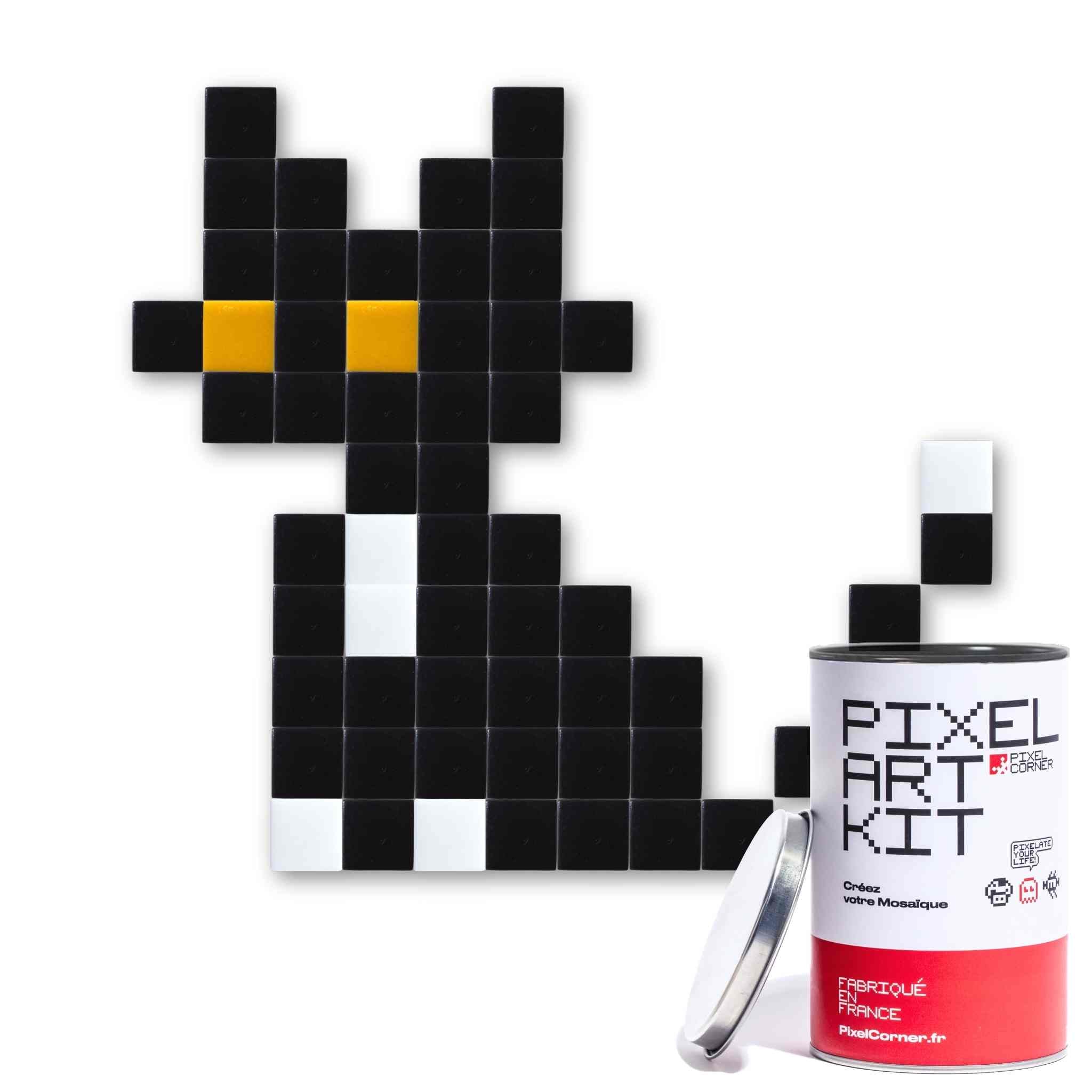 Pixel Art Kit "BlacKat" par Pixel Corner - Kits de loisirs créatifs