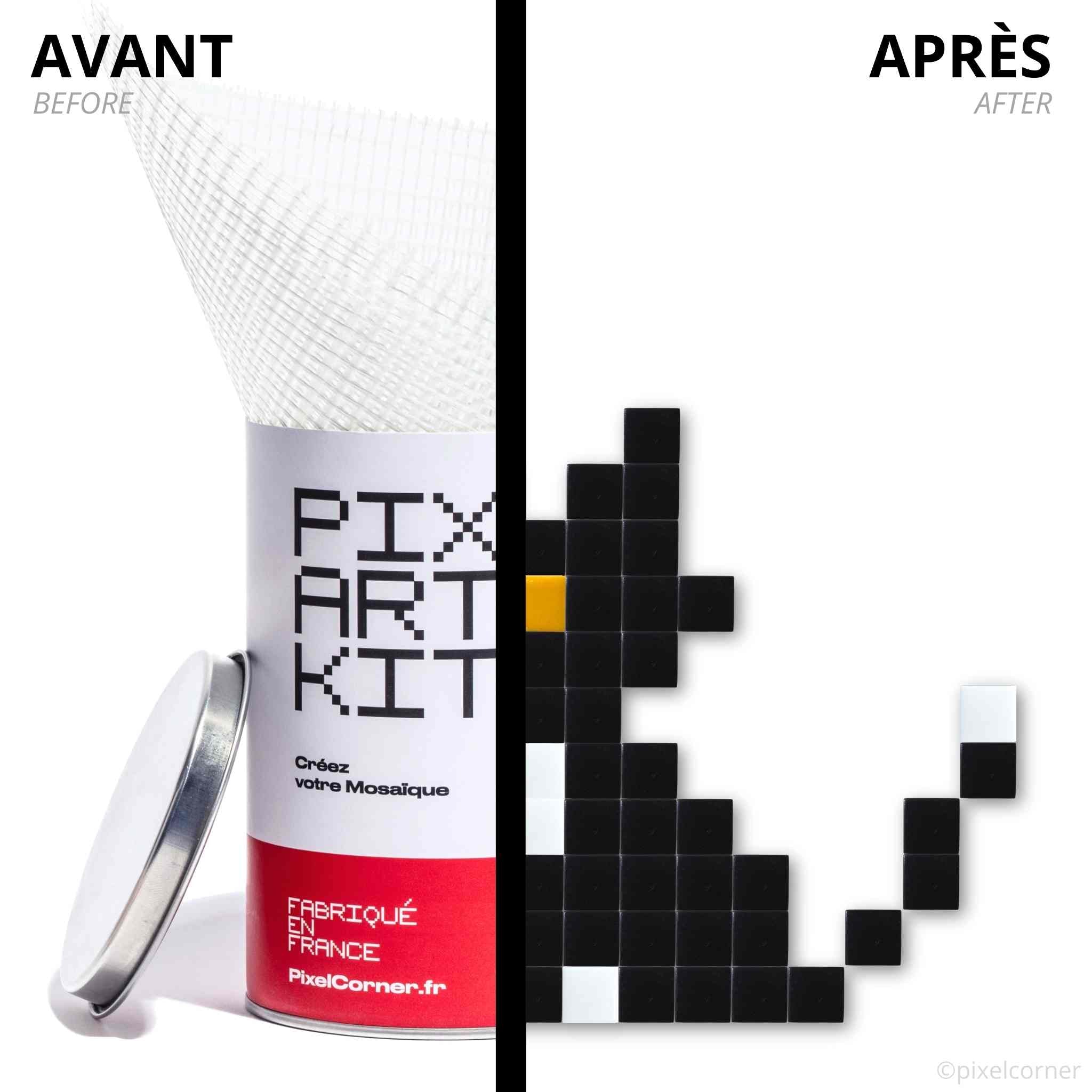 Pixel Art Kit "BlacKat" par Pixel Corner - Kits de loisirs créatifs