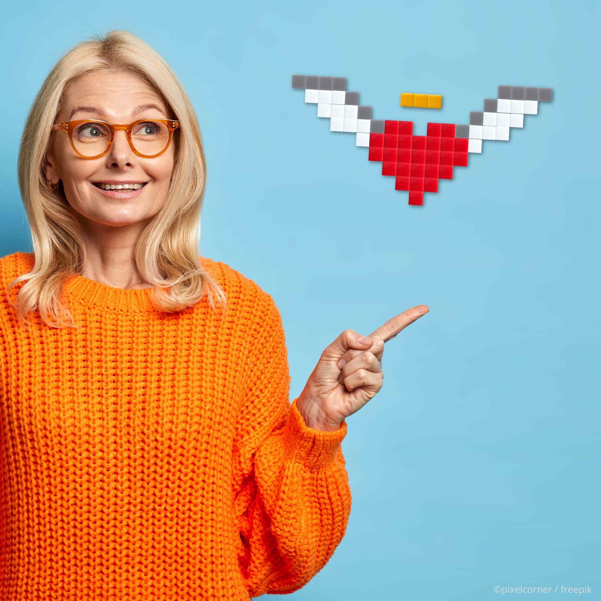 Pixel Art Kit "Coeur d'Ange" par Pixel Corner - Kits de loisirs créatifs