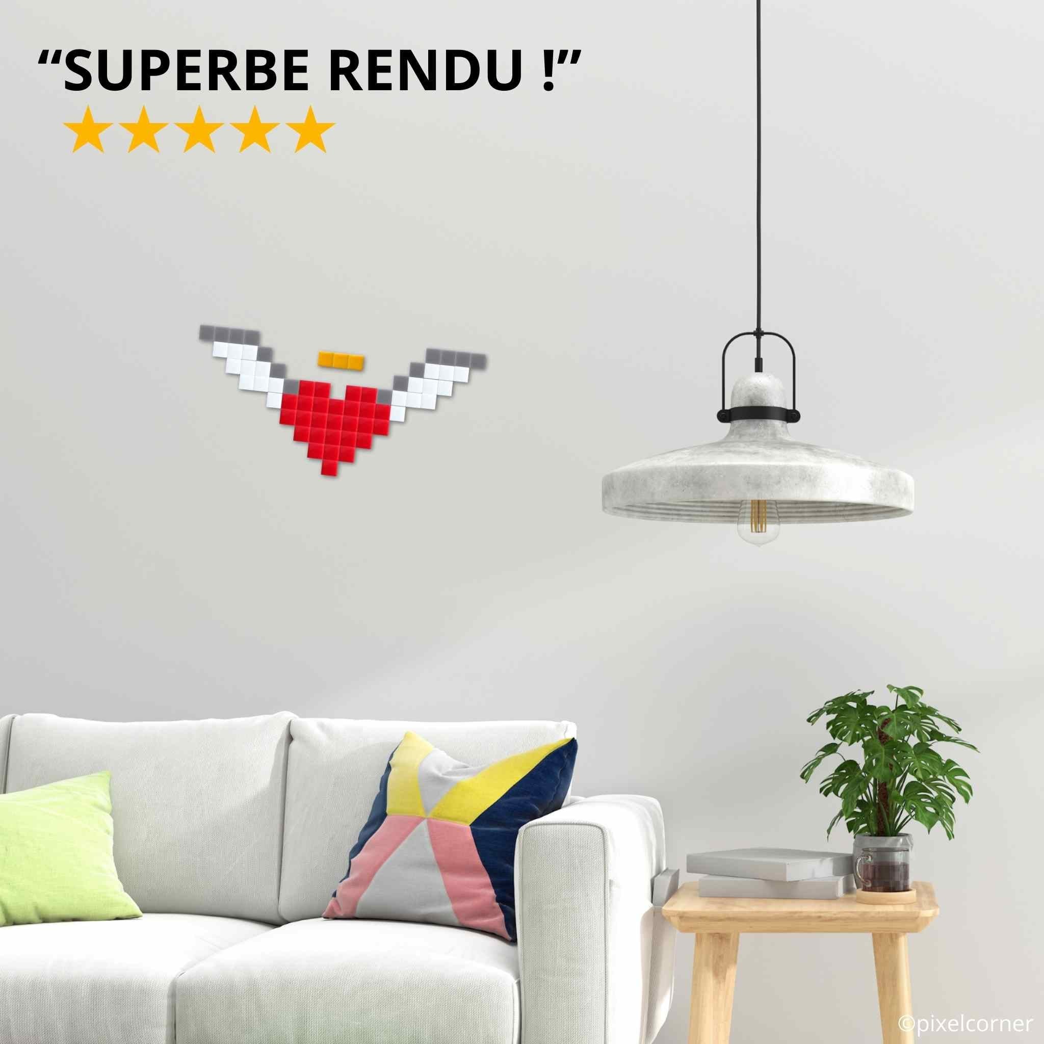 Pixel Art Kit "Coeur d'Ange" par Pixel Corner - Kits de loisirs créatifs