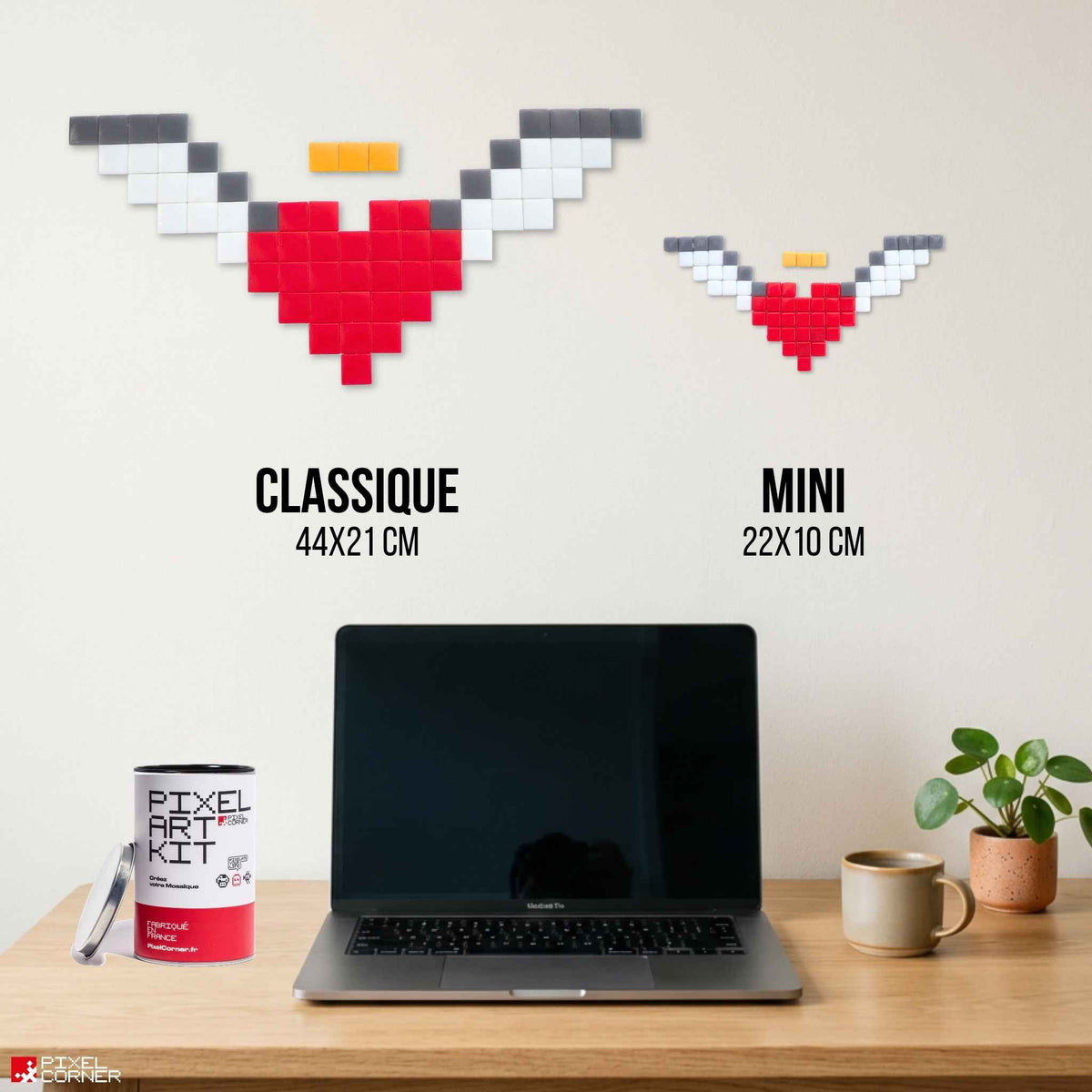 Pixel Art Kit "Coeur d'Ange" par Pixel Corner - Kits de loisirs créatifs