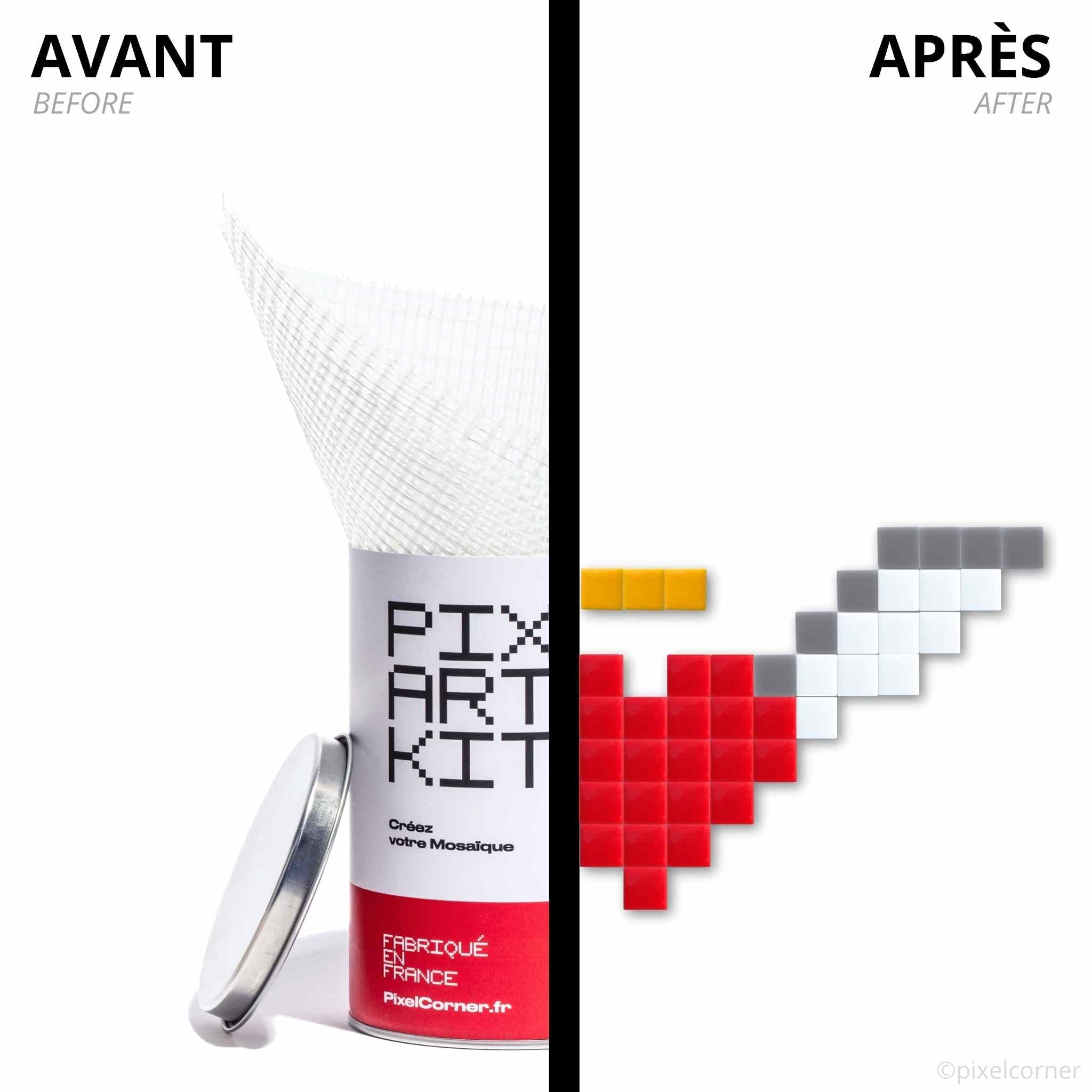 Pixel Art Kit "Coeur d'Ange" par Pixel Corner - Kits de loisirs créatifs