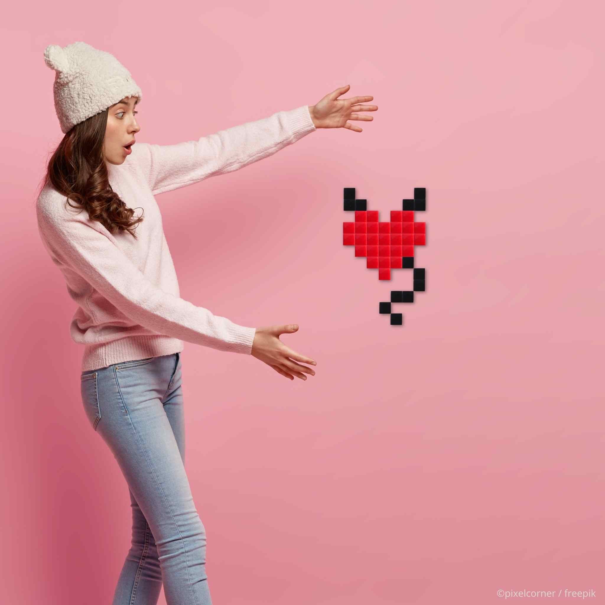 Pixel Art Kit "Coeur de Demon" par Pixel Corner - Kits de loisirs créatifs