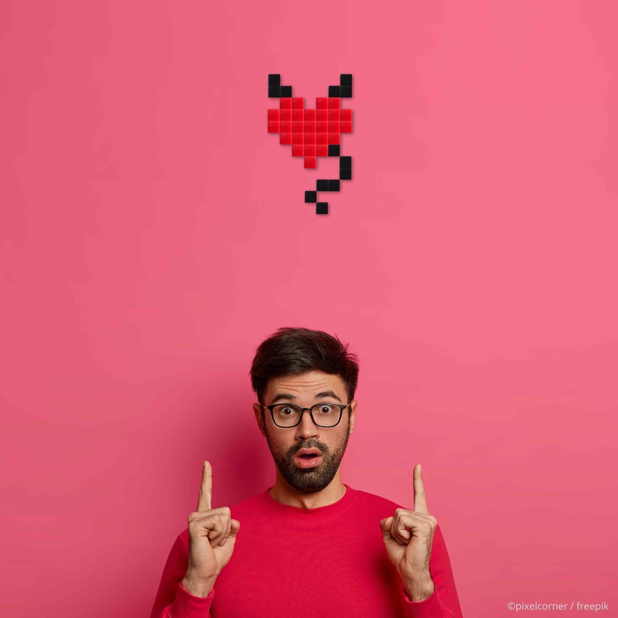 Pixel Art Kit "Coeur de Demon" par Pixel Corner - Kits de loisirs créatifs