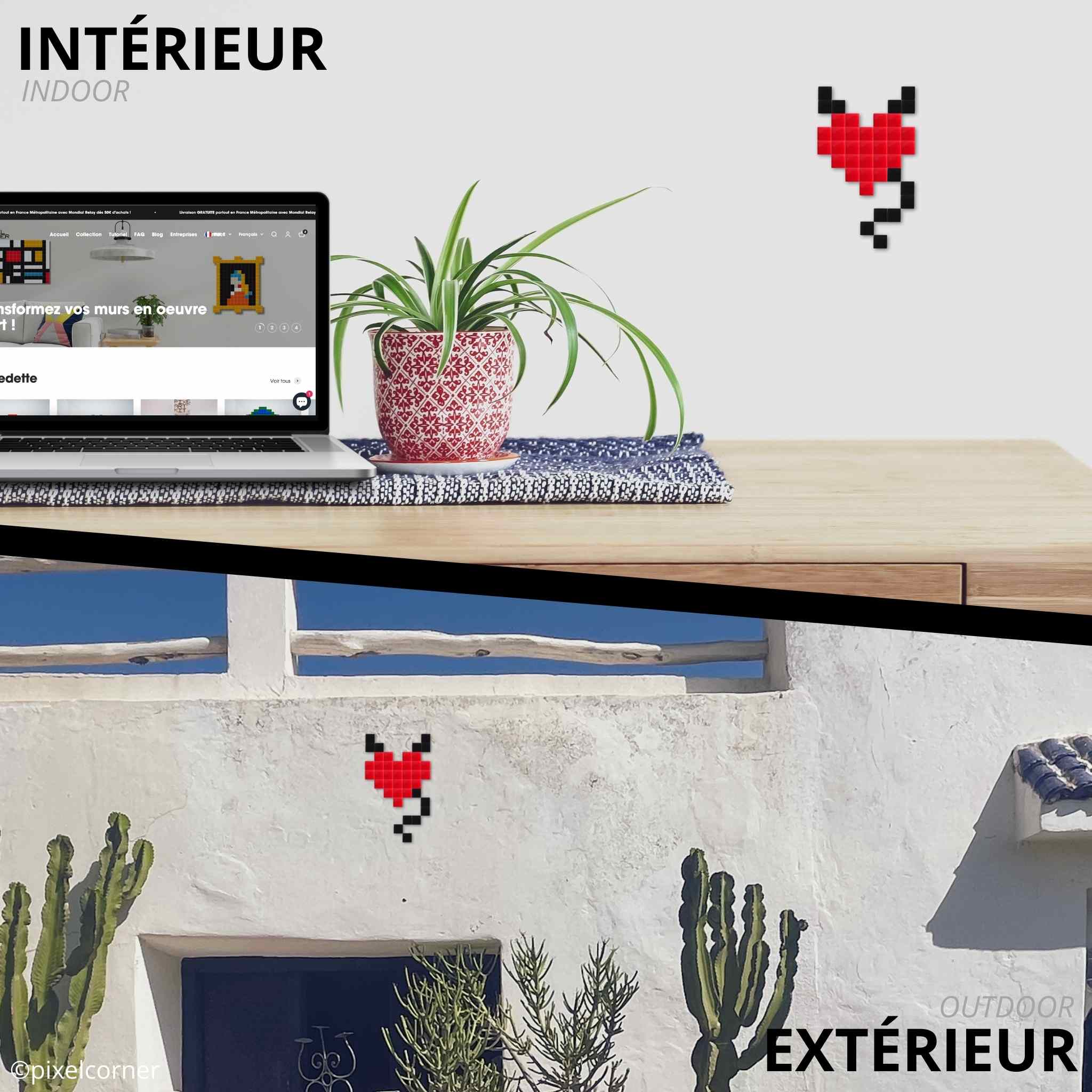 Pixel Art Kit "Coeur de Demon" par Pixel Corner - Kits de loisirs créatifs