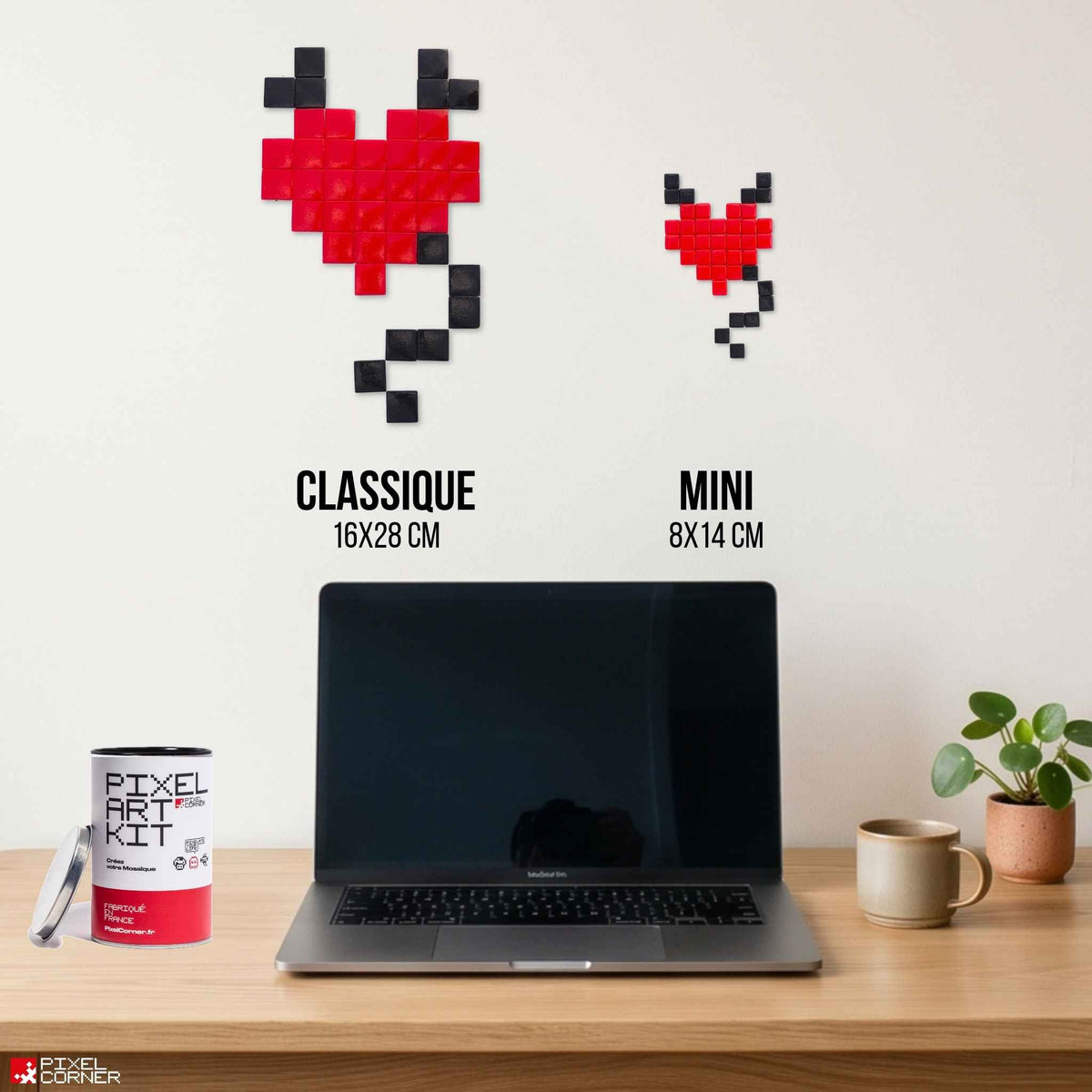 Pixel Art Kit "Coeur de Demon" par Pixel Corner - Kits de loisirs créatifs
