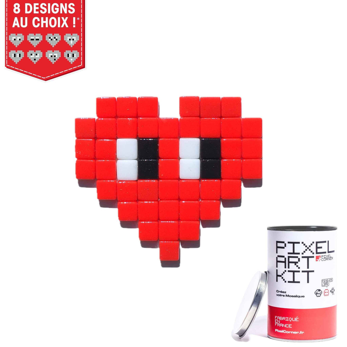 Pixel Art Kit "Coeur(s)" par Pixel Corner - Kits de loisirs créatifs