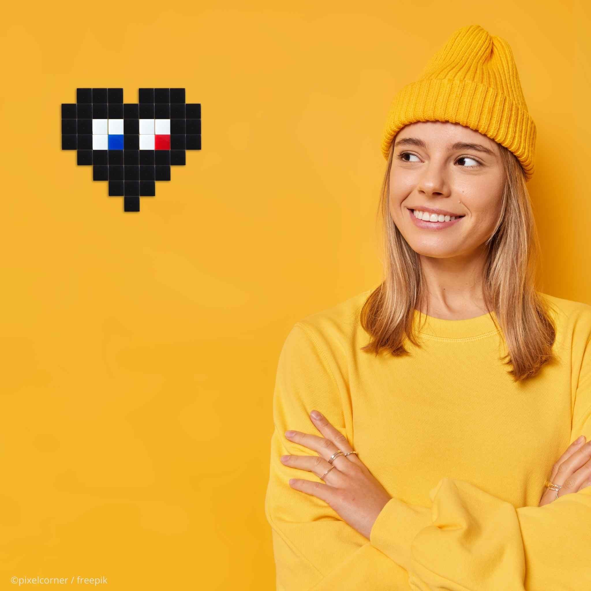 Pixel Art Kit "Coeur(s)" par Pixel Corner - Kits de loisirs créatifs