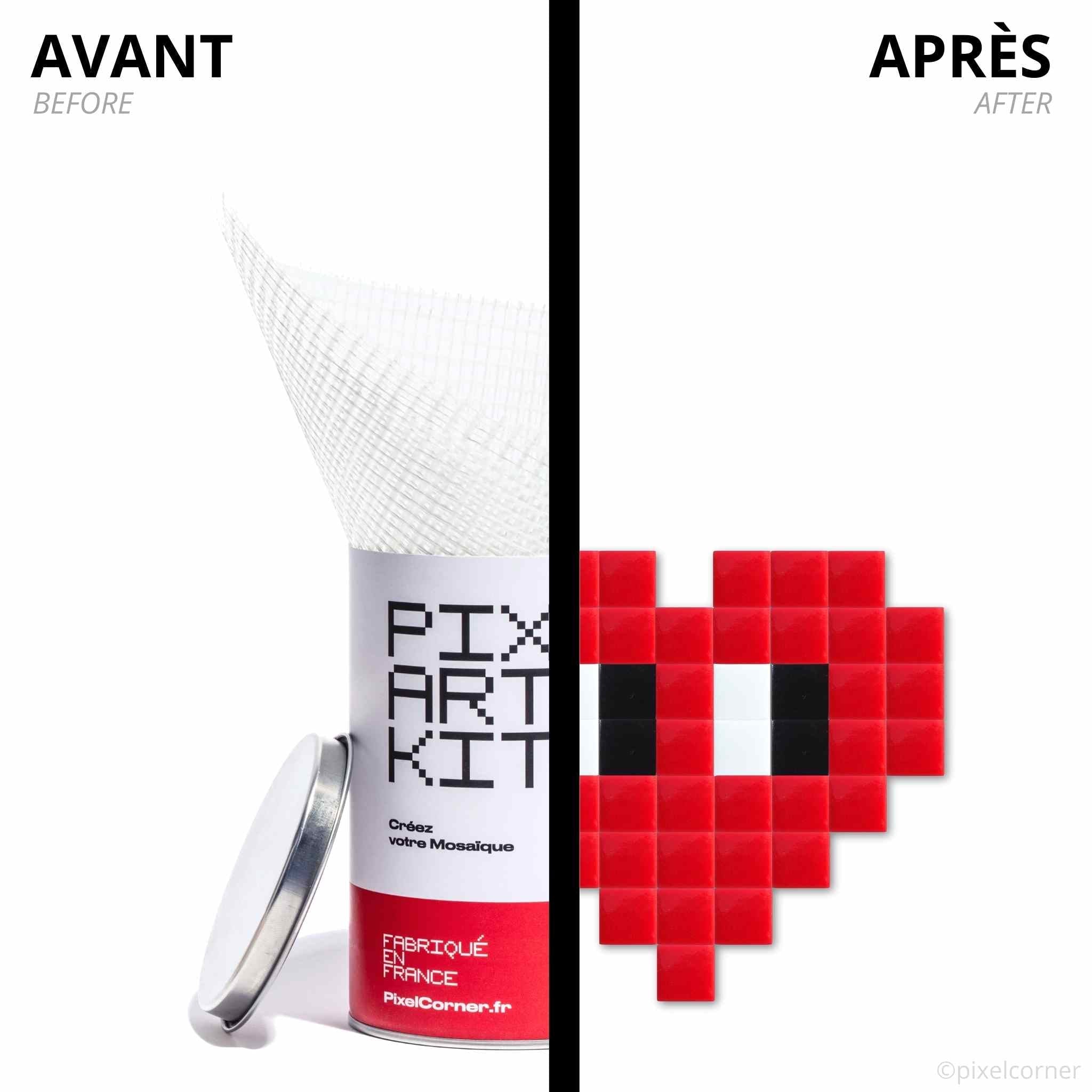 Pixel Art Kit "Coeur(s)" par Pixel Corner - Kits de loisirs créatifs