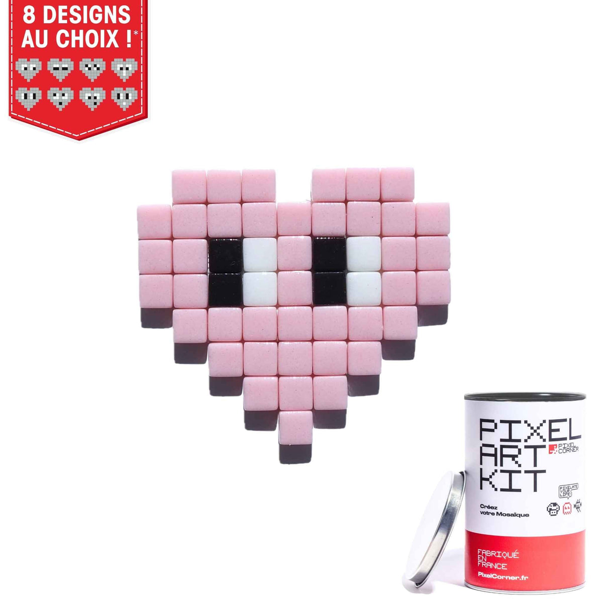 Pixel Art Kit "Coeur(s)" par Pixel Corner - Kits de loisirs créatifs