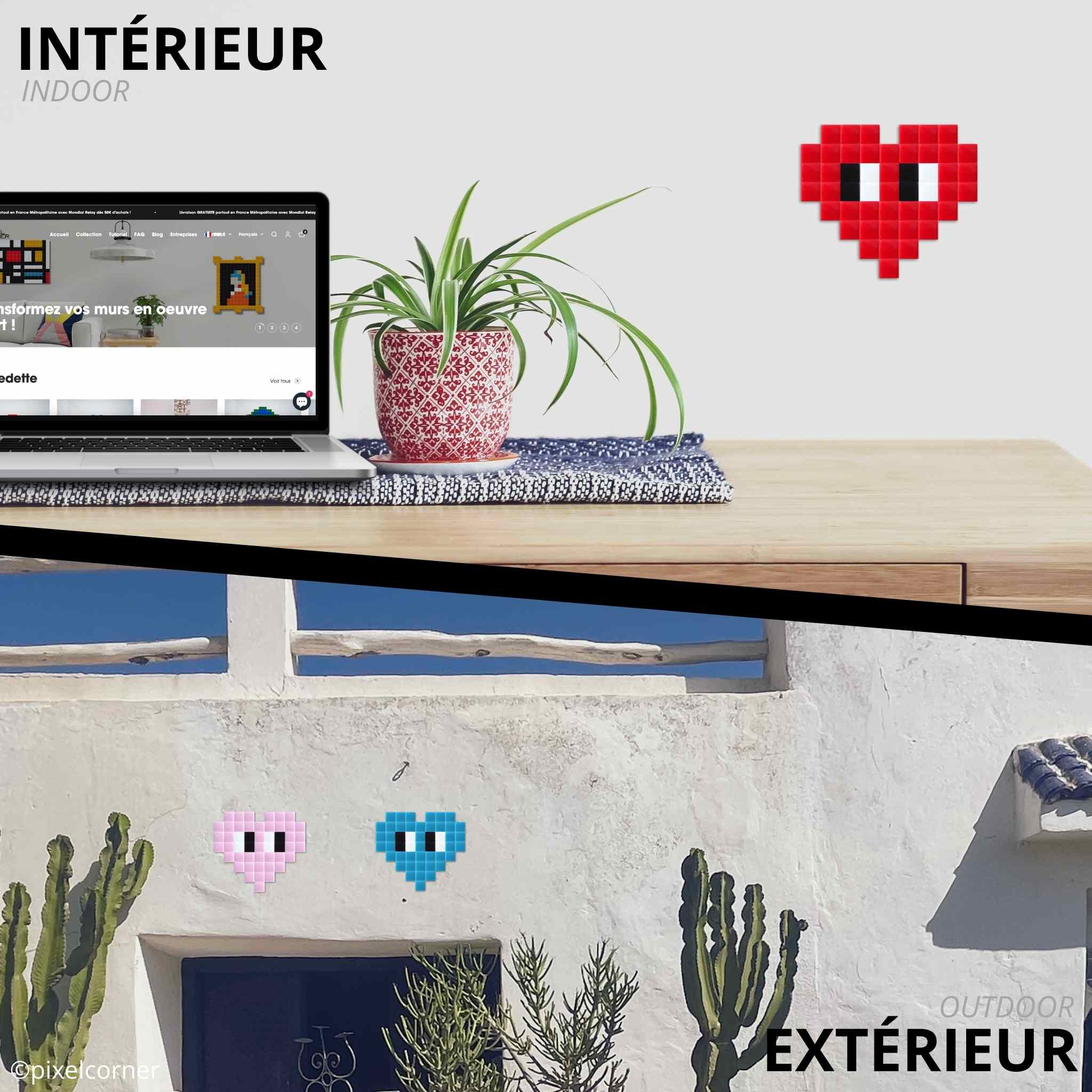 Pixel Art Kit "Coeur(s)" par Pixel Corner - Kits de loisirs créatifs
