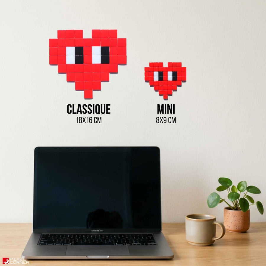 Comparaison des tailles Pixel Corner