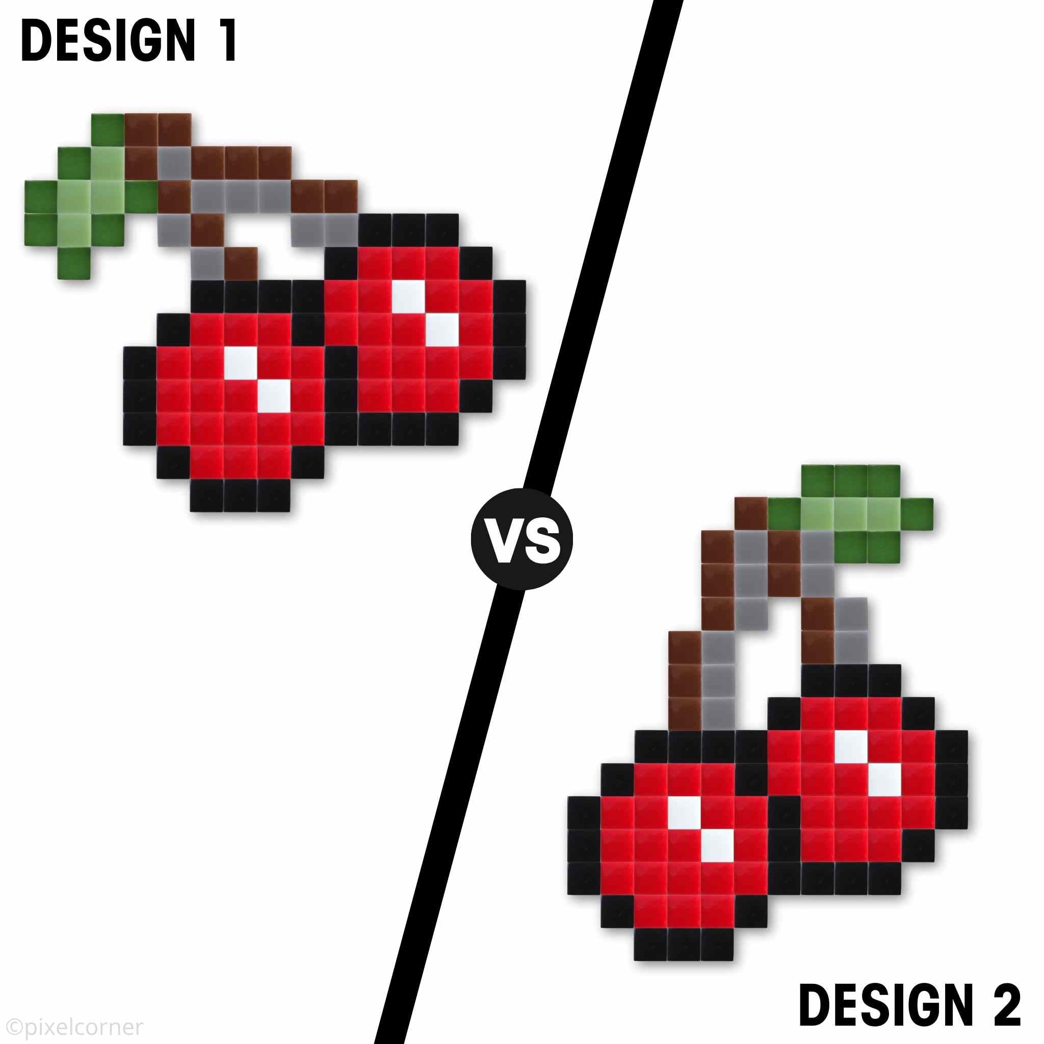 Pixel Art Kit "Double Cerise" par Pixel Corner - Kits de loisirs créatifs