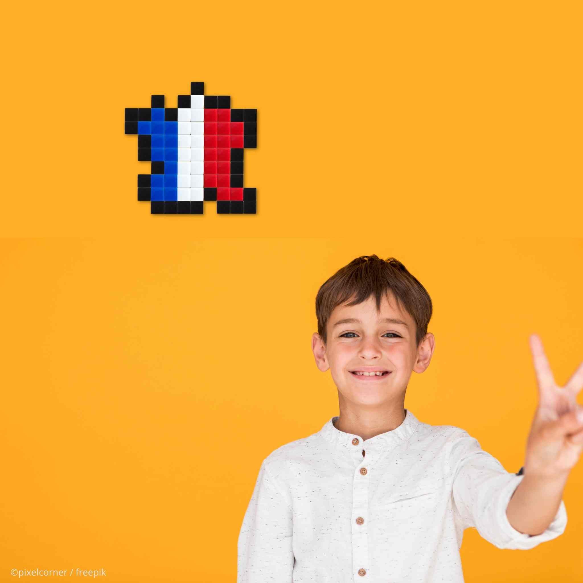 Pixel Art Kit "Douce France" par Pixel Corner - Kits de loisirs créatifs