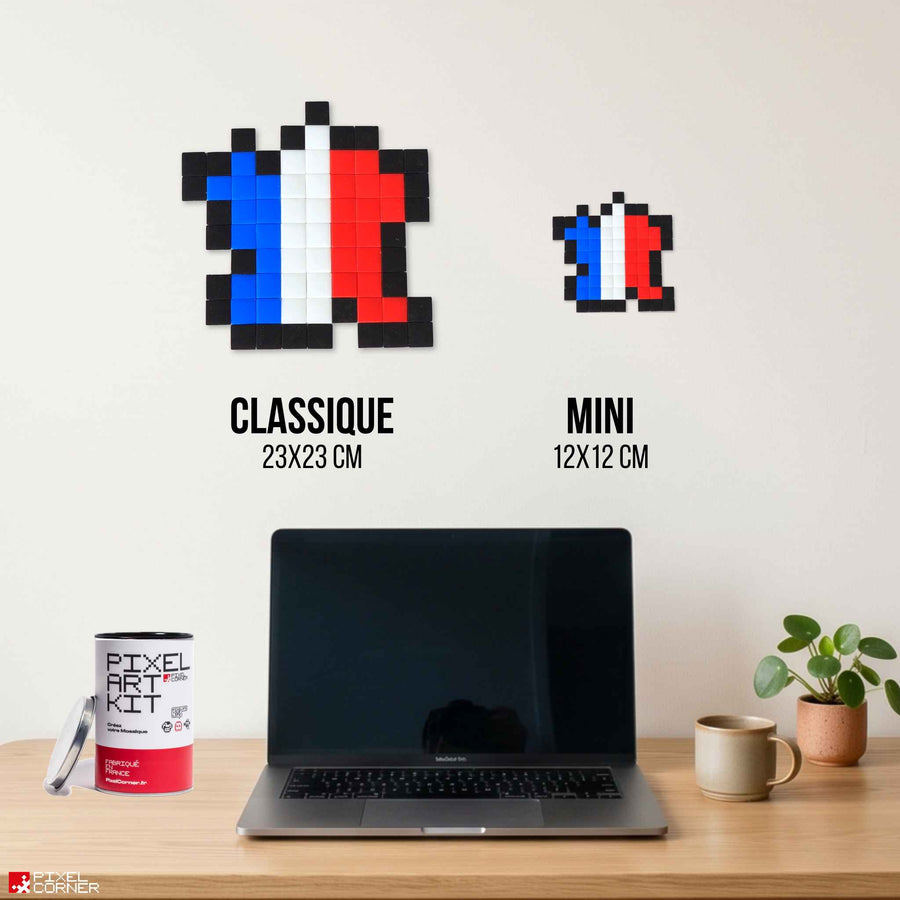 Comparaison des tailles Pixel Corner