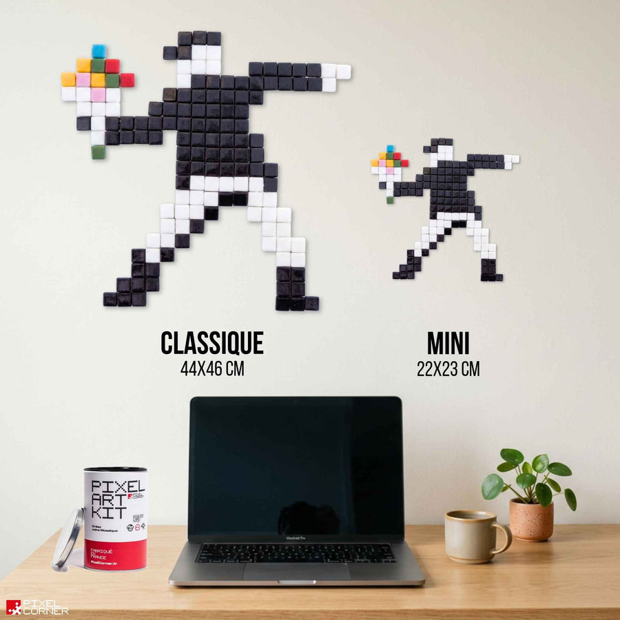 Comparaison des tailles Pixel Corner