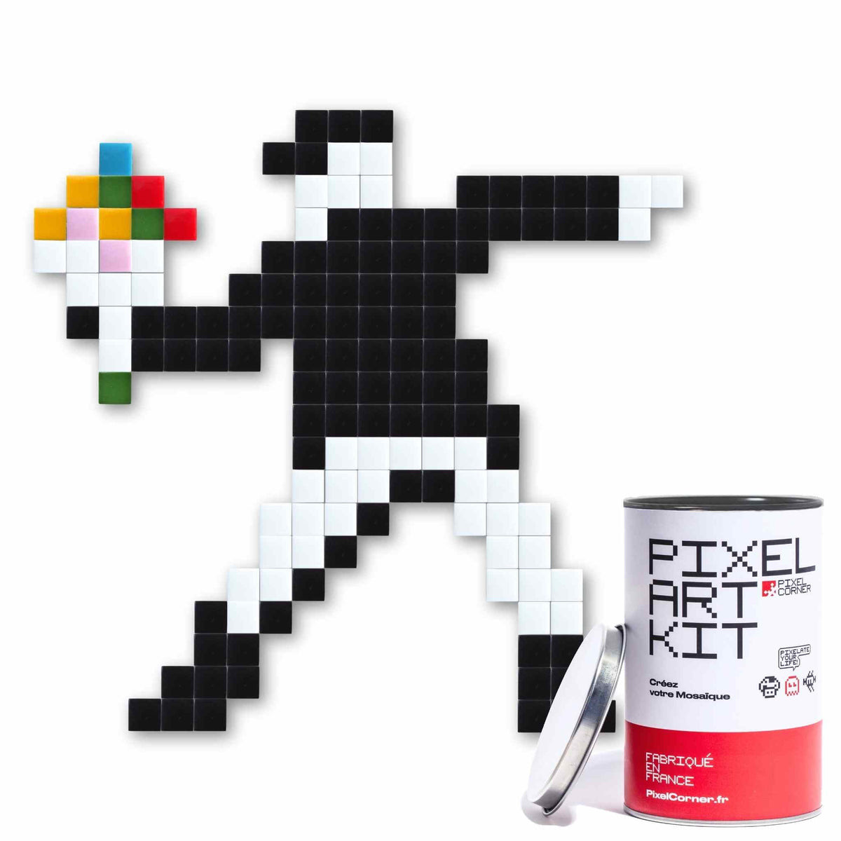 Pixel Art Kit "Flower Thrower" par Pixel Corner - Kits de loisirs créatifs
