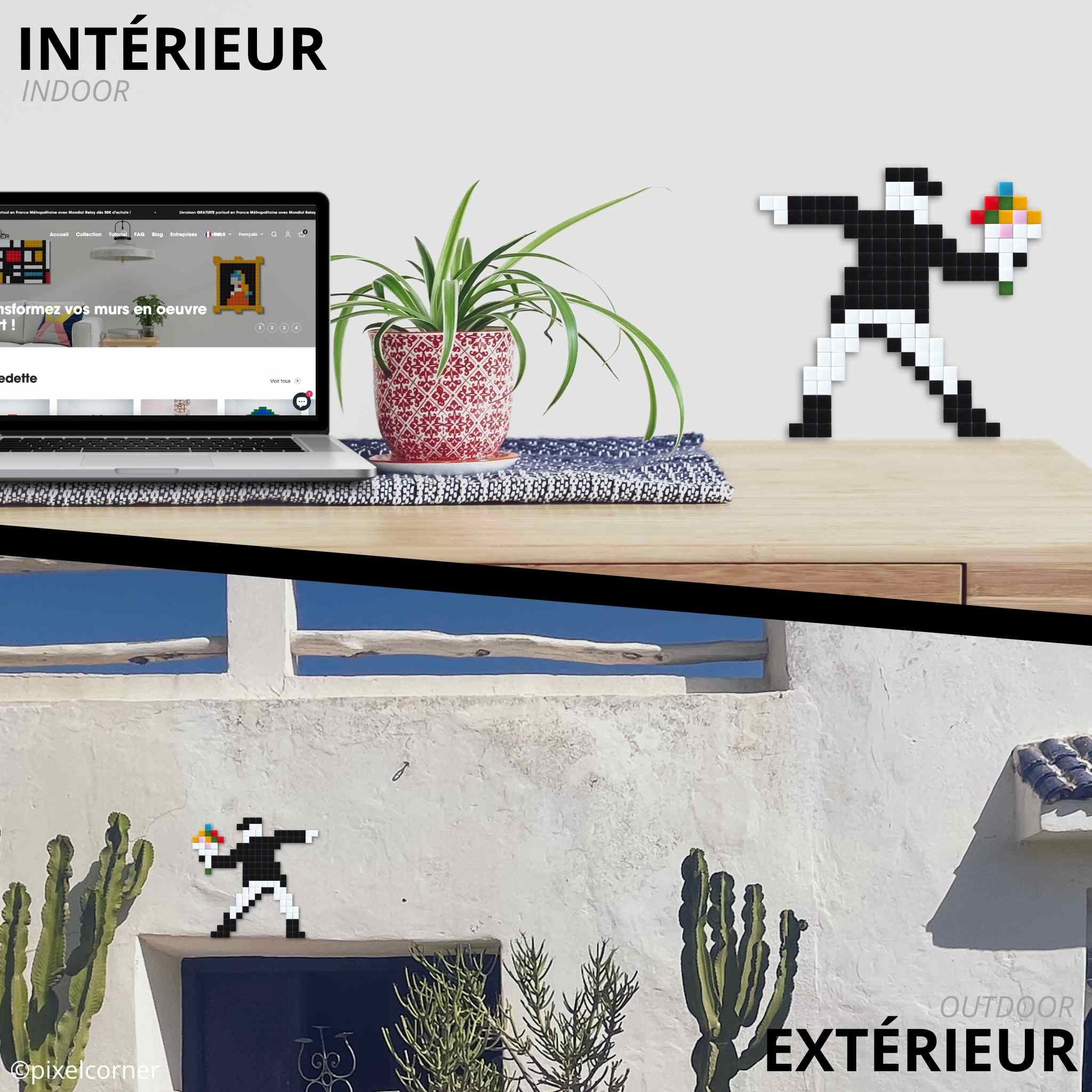 Pixel Art Kit "Flower Thrower" par Pixel Corner - Kits de loisirs créatifs