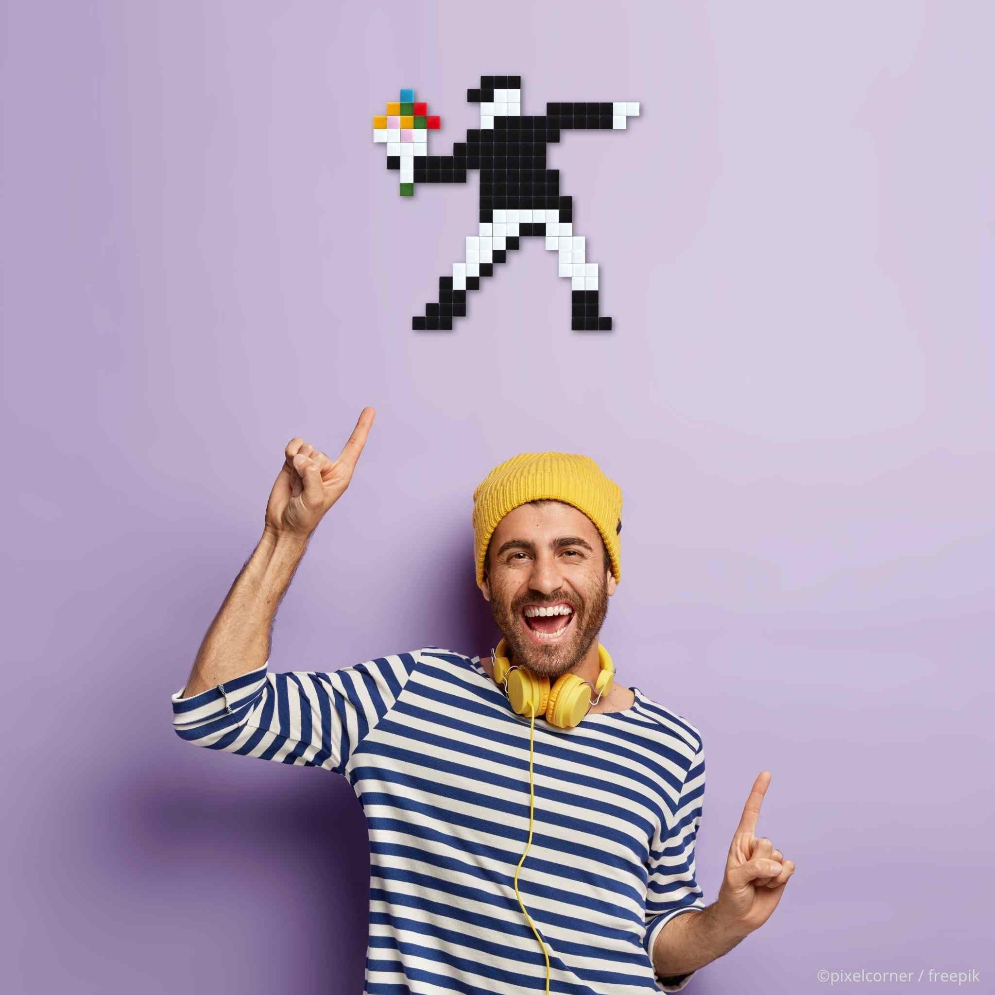 Pixel Art Kit "Flower Thrower" par Pixel Corner - Kits de loisirs créatifs
