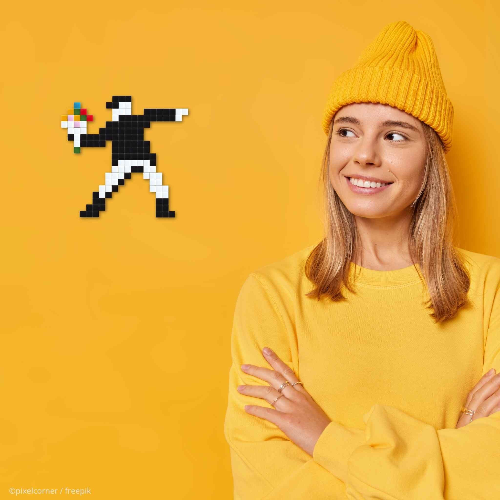 Pixel Art Kit "Flower Thrower" par Pixel Corner - Kits de loisirs créatifs