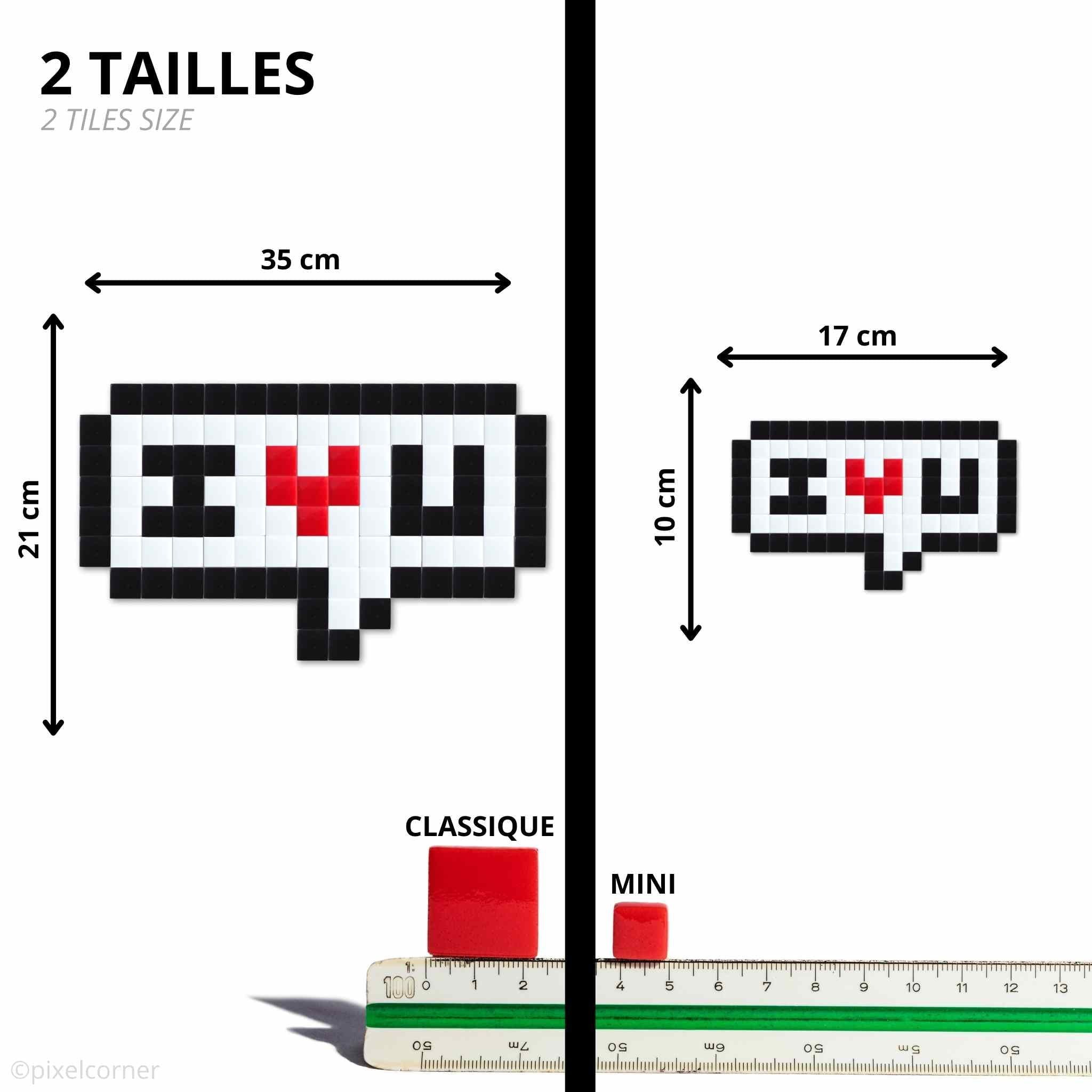 Pixel Art Kit "I ❤️ U" par Pixel Corner - Kits de loisirs créatifs