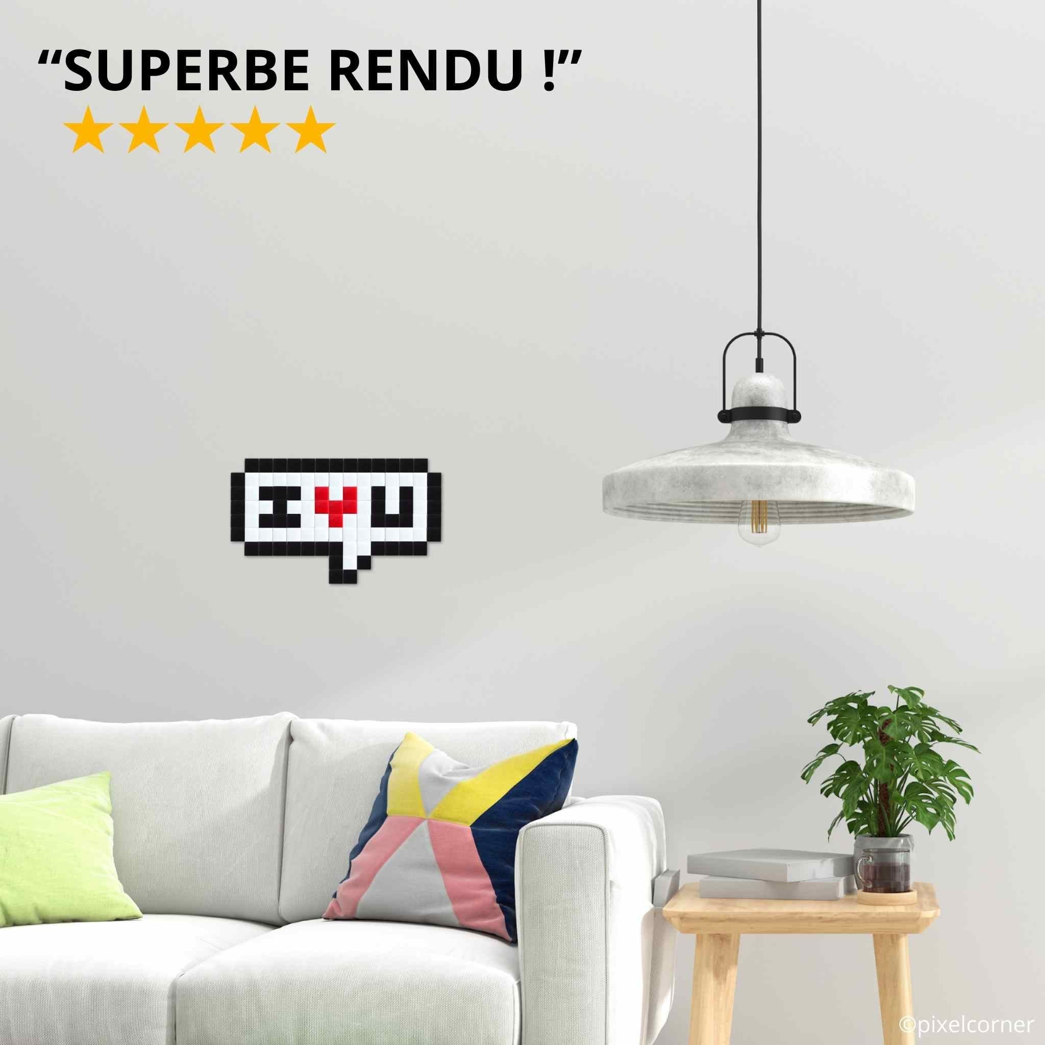 Pixel Art Kit "I ❤️ U" par Pixel Corner - Kits de loisirs créatifs