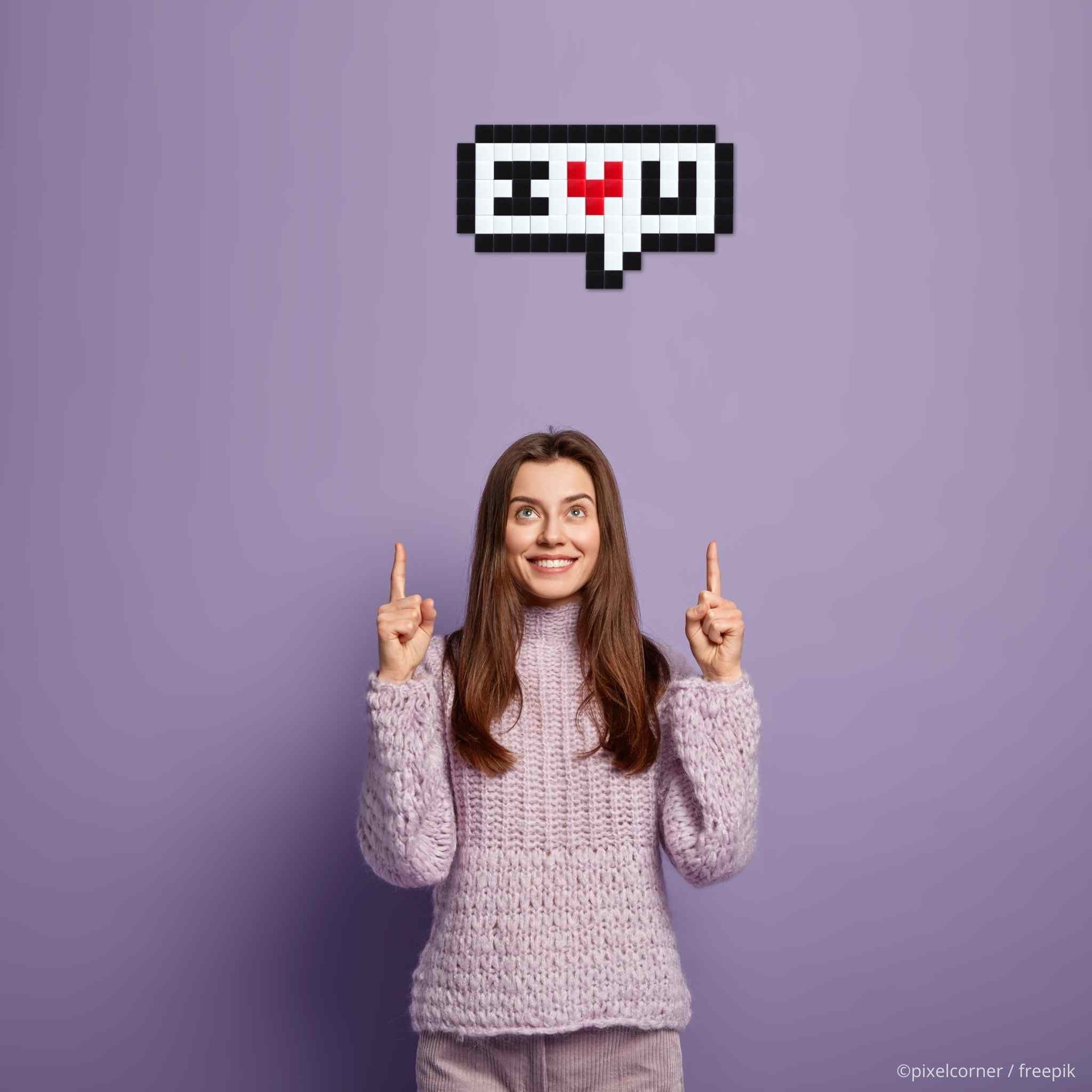Pixel Art Kit "I ❤️ U" par Pixel Corner - Kits de loisirs créatifs