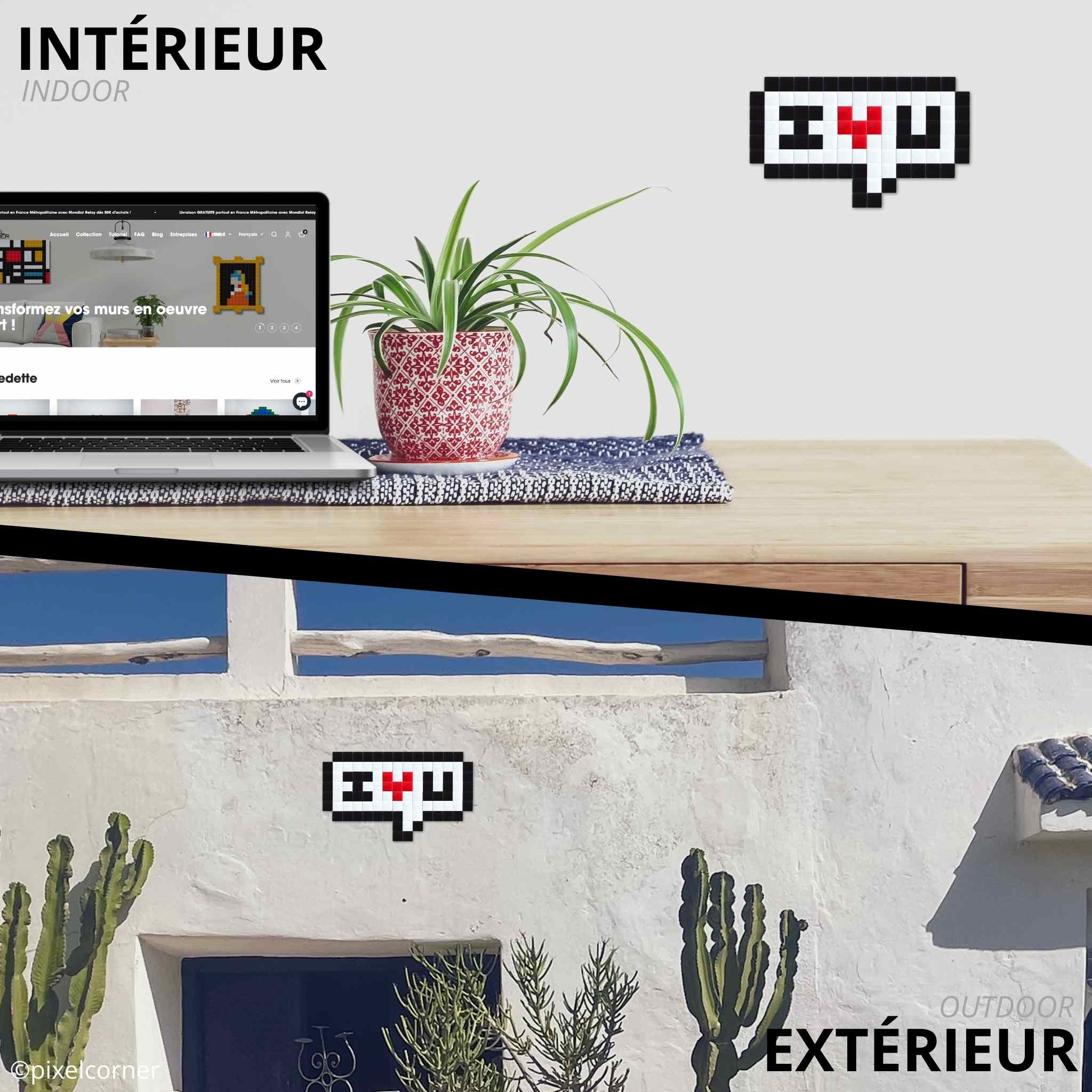 Pixel Art Kit "I ❤️ U" par Pixel Corner - Kits de loisirs créatifs