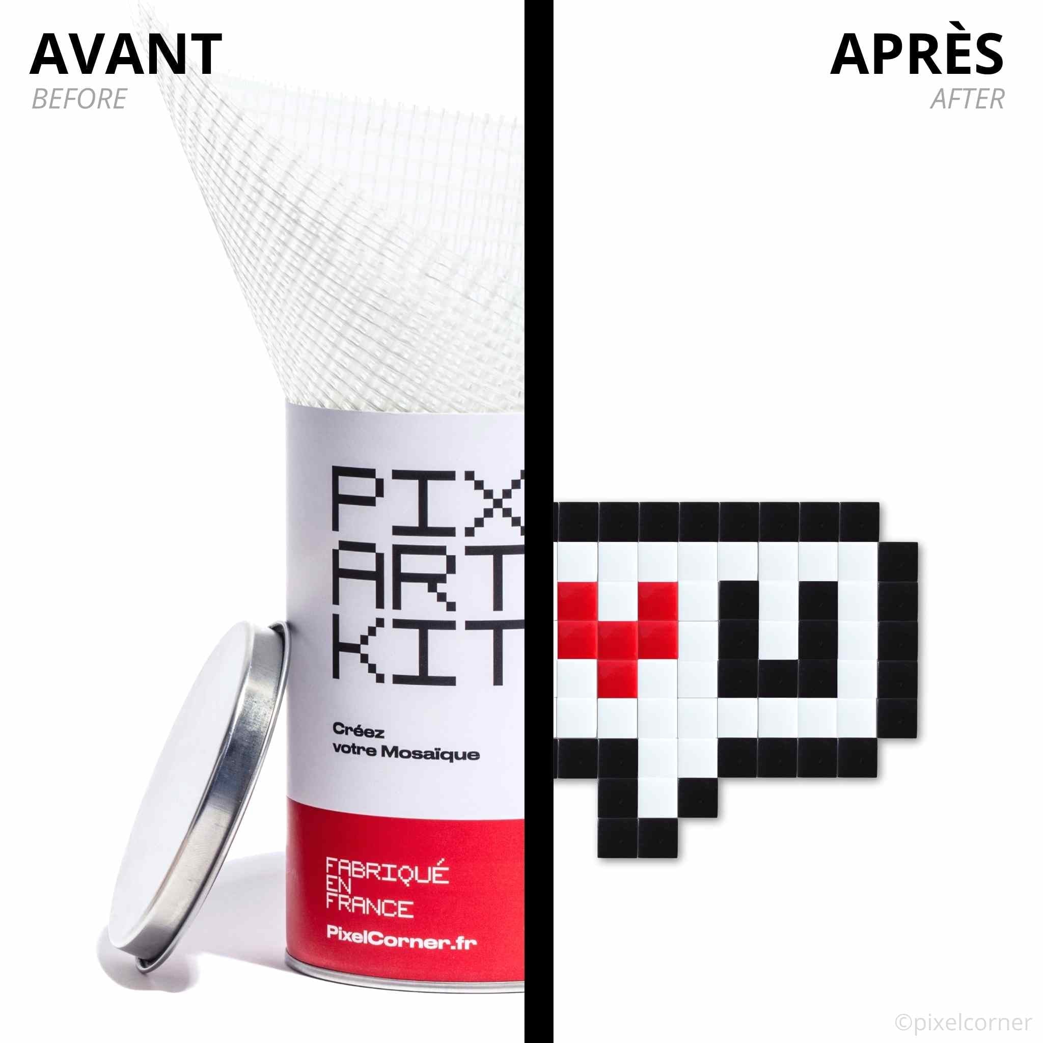 Pixel Art Kit "I ❤️ U" par Pixel Corner - Kits de loisirs créatifs